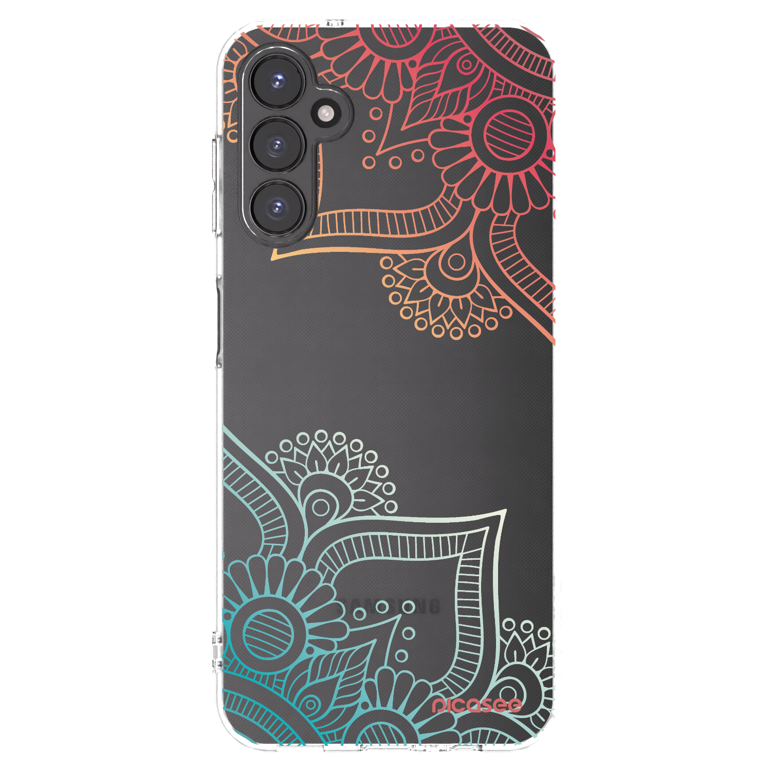 Picasee silikonski prozorni ovitek za Samsung Galaxy A14 4G A145R - Flowers pattern