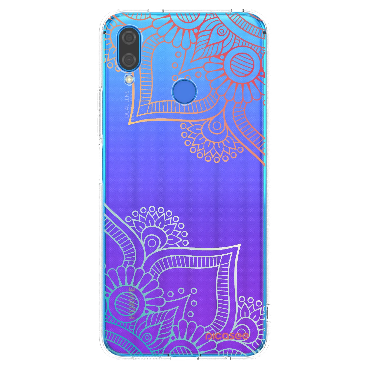 Picasee silikonski prozorni ovitek za Huawei Nova 3 - Flowers pattern
