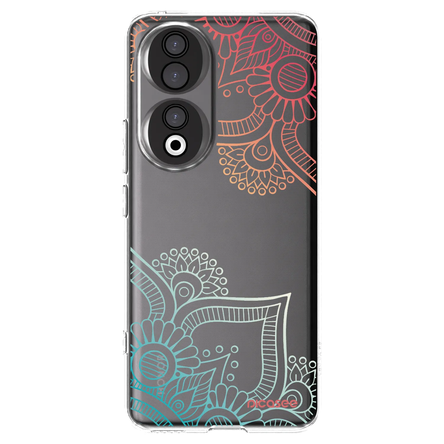 Picasee silikonski prozorni ovitek za Honor 90 5G - Flowers pattern