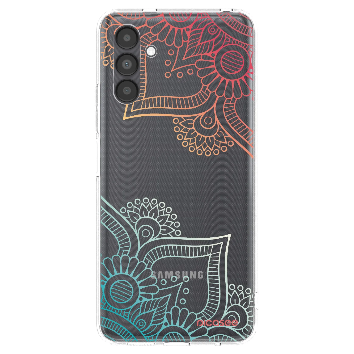 Picasee silikonski prozorni ovitek za Samsung Galaxy A04s A047F - Flowers pattern