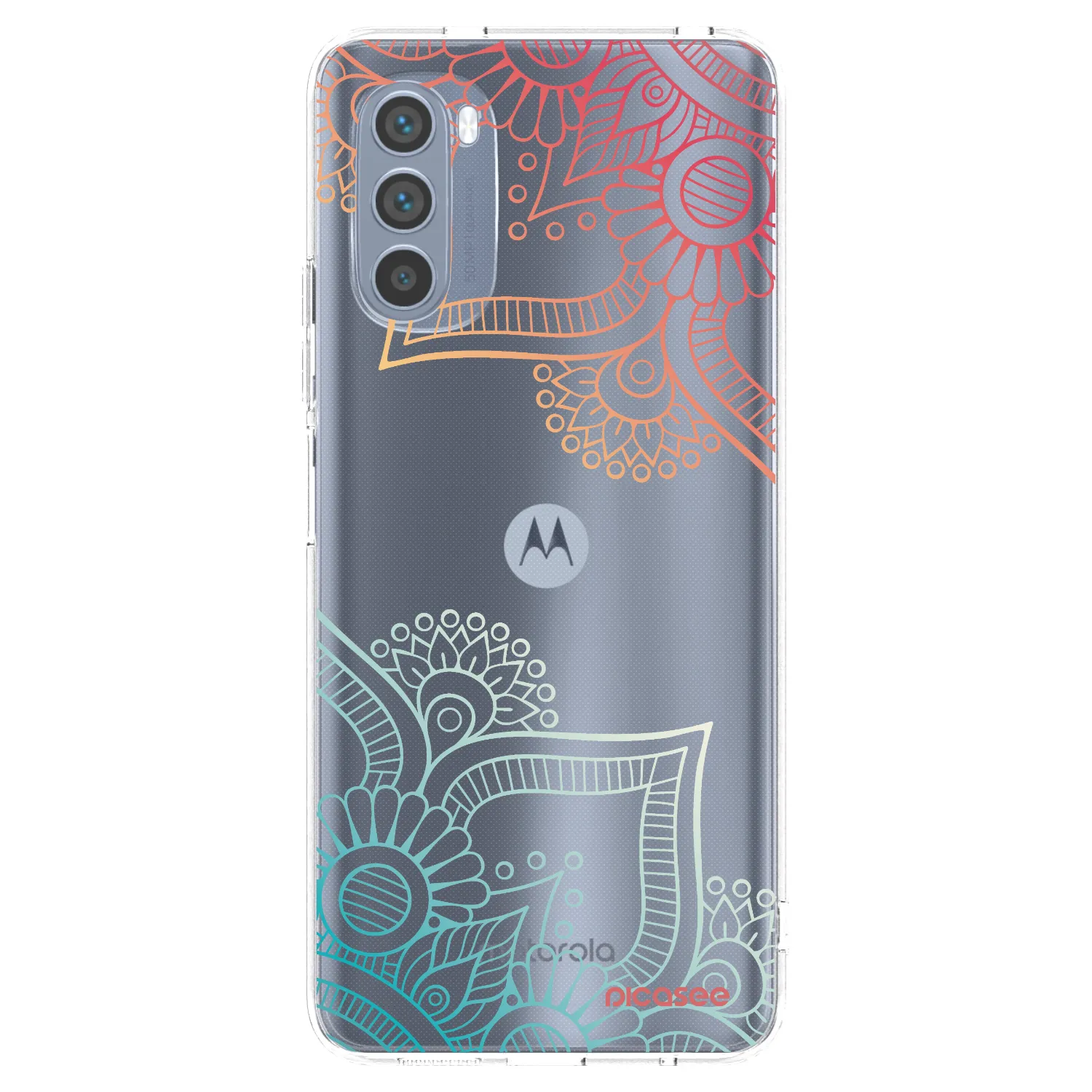 Picasee silikonski prozorni ovitek za Motorola Moto G62 - Flowers pattern