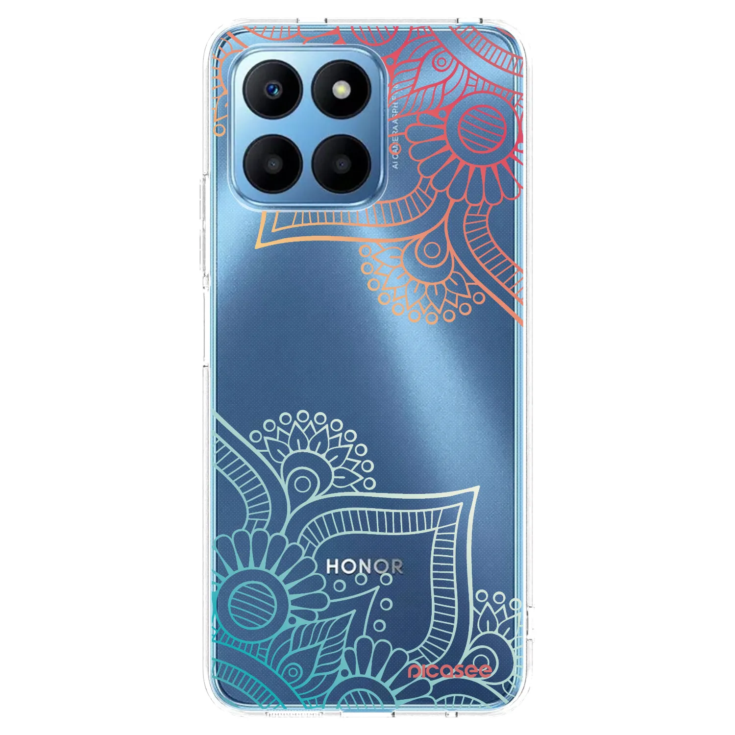 Picasee silikonski prozorni ovitek za Honor 70 Lite - Flowers pattern