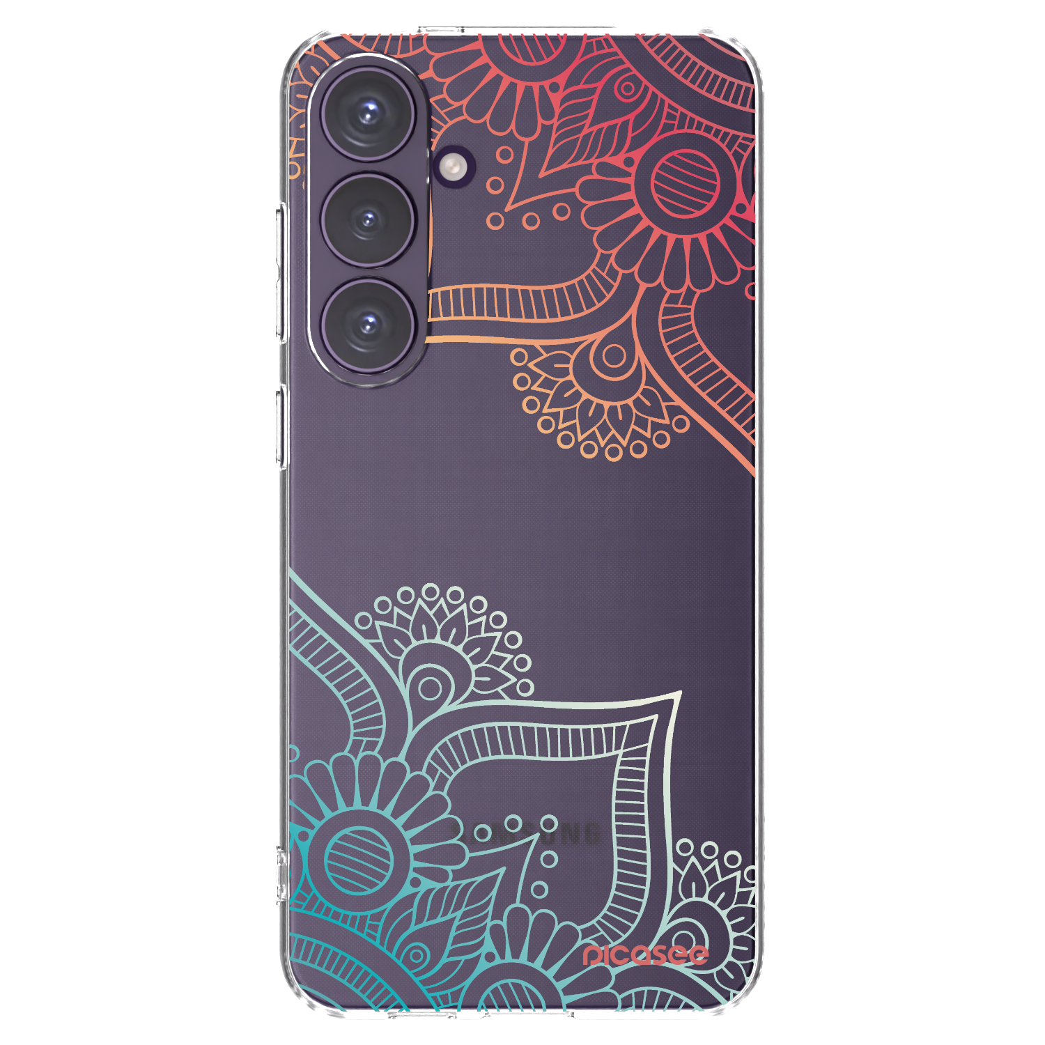 Picasee silikonski prozorni ovitek za Samsung Galaxy S24+ S926B 5G - Flowers pattern
