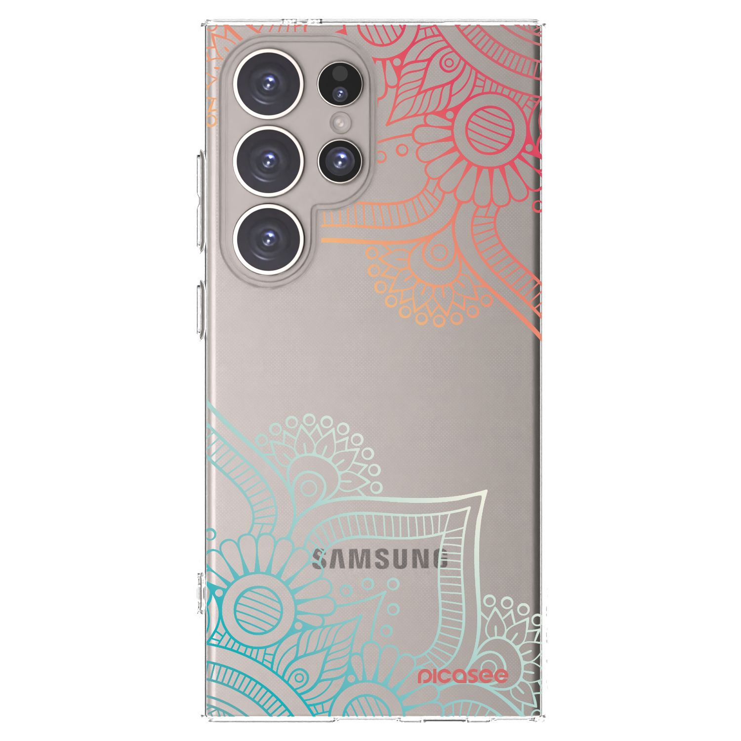 Picasee silikonski prozorni ovitek za Samsung Galaxy S24 Ultra S928B 5G - Flowers pattern