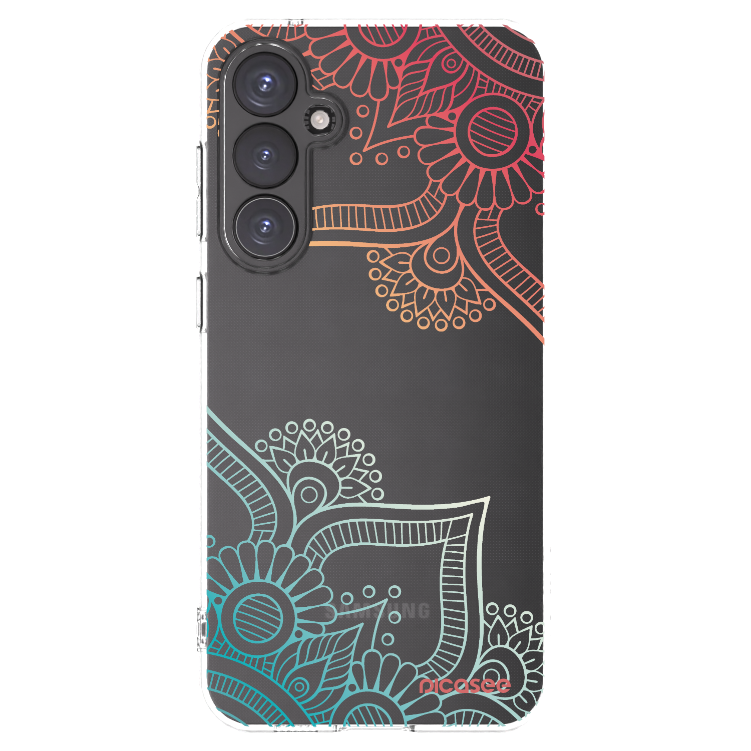 Picasee silikonski prozorni ovitek za Samsung Galaxy S23 FE S711B - Flowers pattern