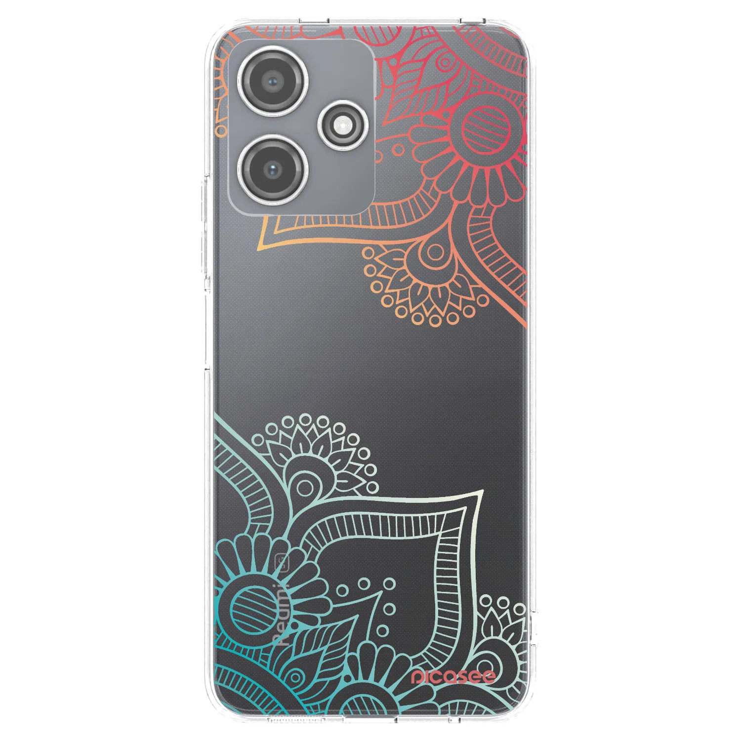 Picasee silikonski prozorni ovitek za Xiaomi Redmi 12 5G - Flowers pattern