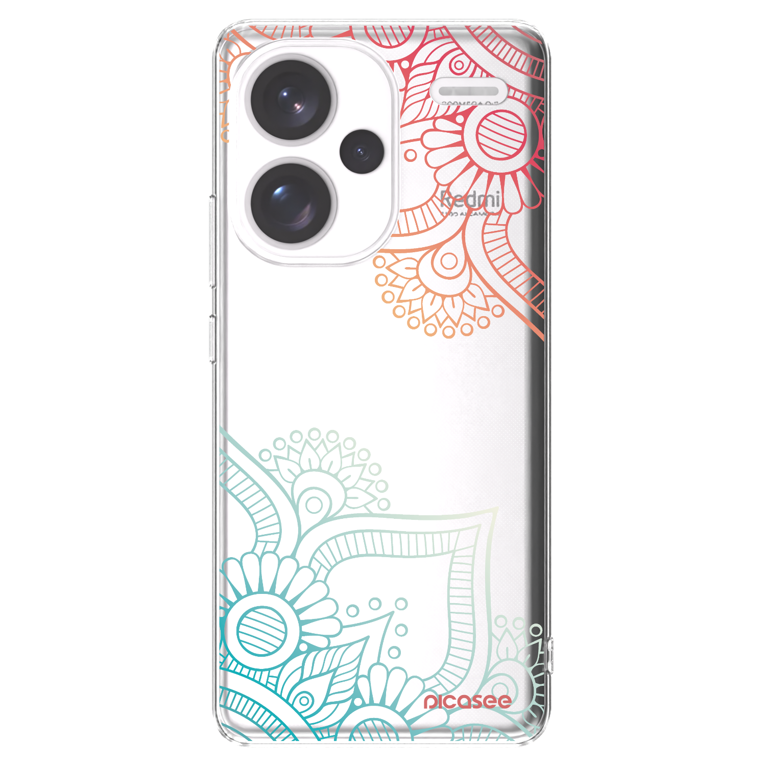 Picasee silikonski prozorni ovitek za Xiaomi Redmi Note 13 Pro+ 5G - Flowers pattern