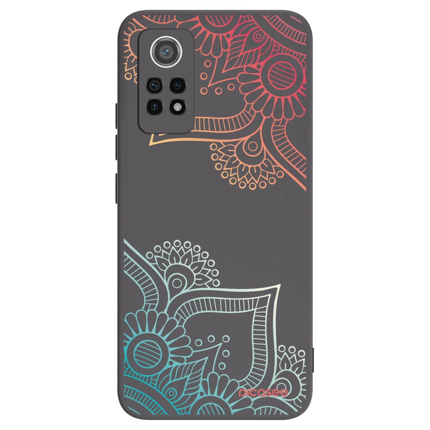 Picasee silikonski črni ovitek za Xiaomi Redmi Note 12 Pro 4G - Flowers pattern