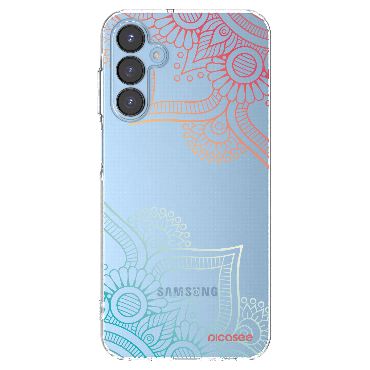 Picasee silikonski prozorni ovitek za Samsung Galaxy A15 A156B 5G - Flowers pattern