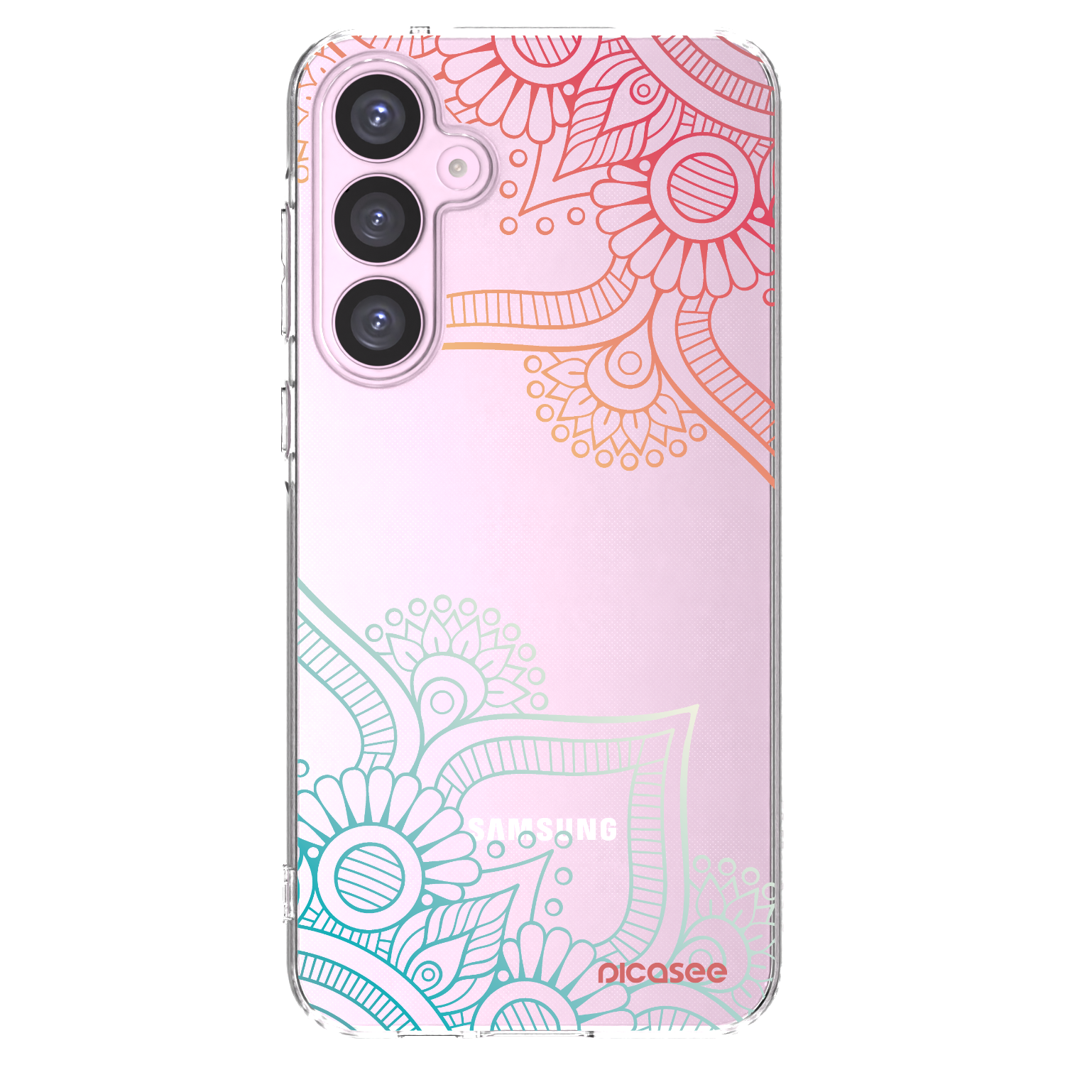 Picasee silikonski prozorni ovitek za Samsung Galaxy A55 5G A556B - Flowers pattern