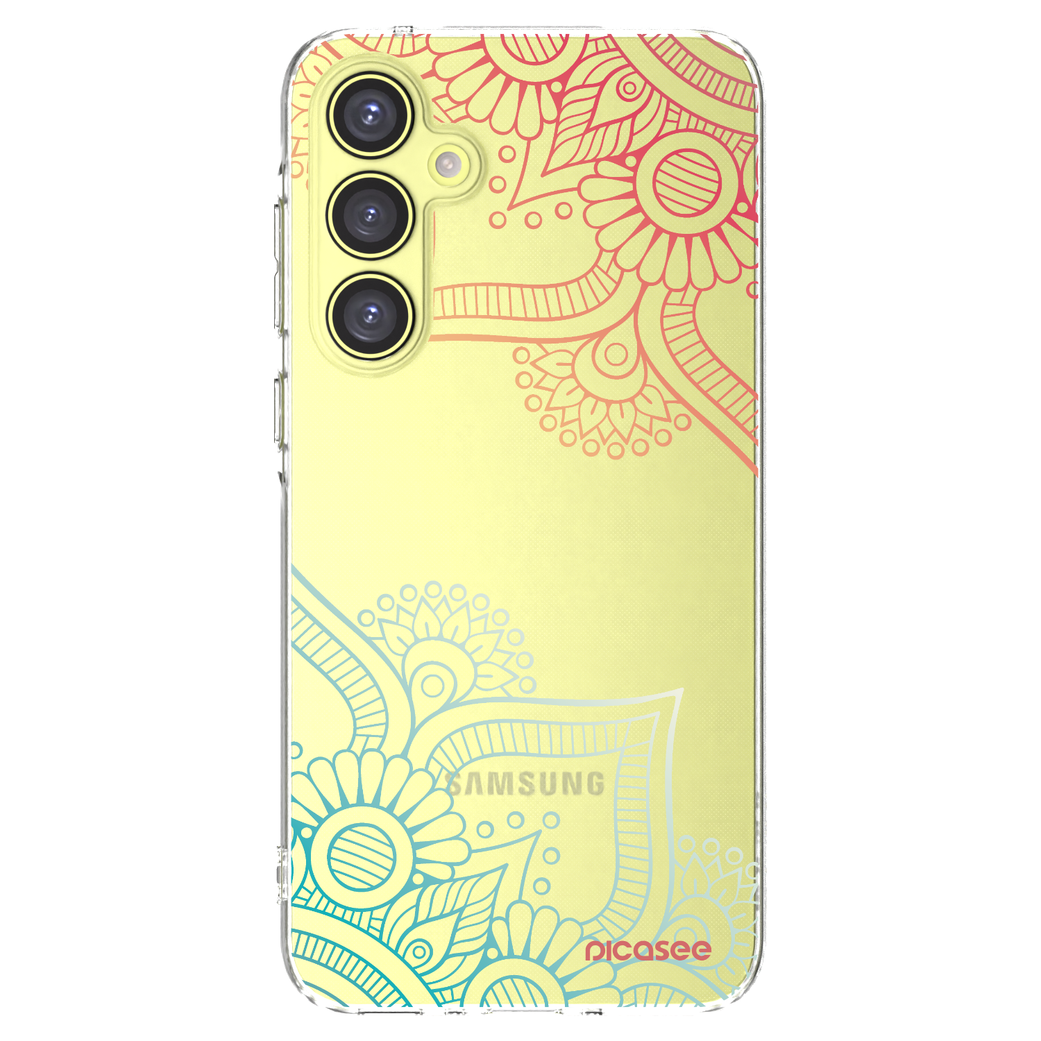 Picasee silikonski prozorni ovitek za Samsung Galaxy A35 5G A356B - Flowers pattern
