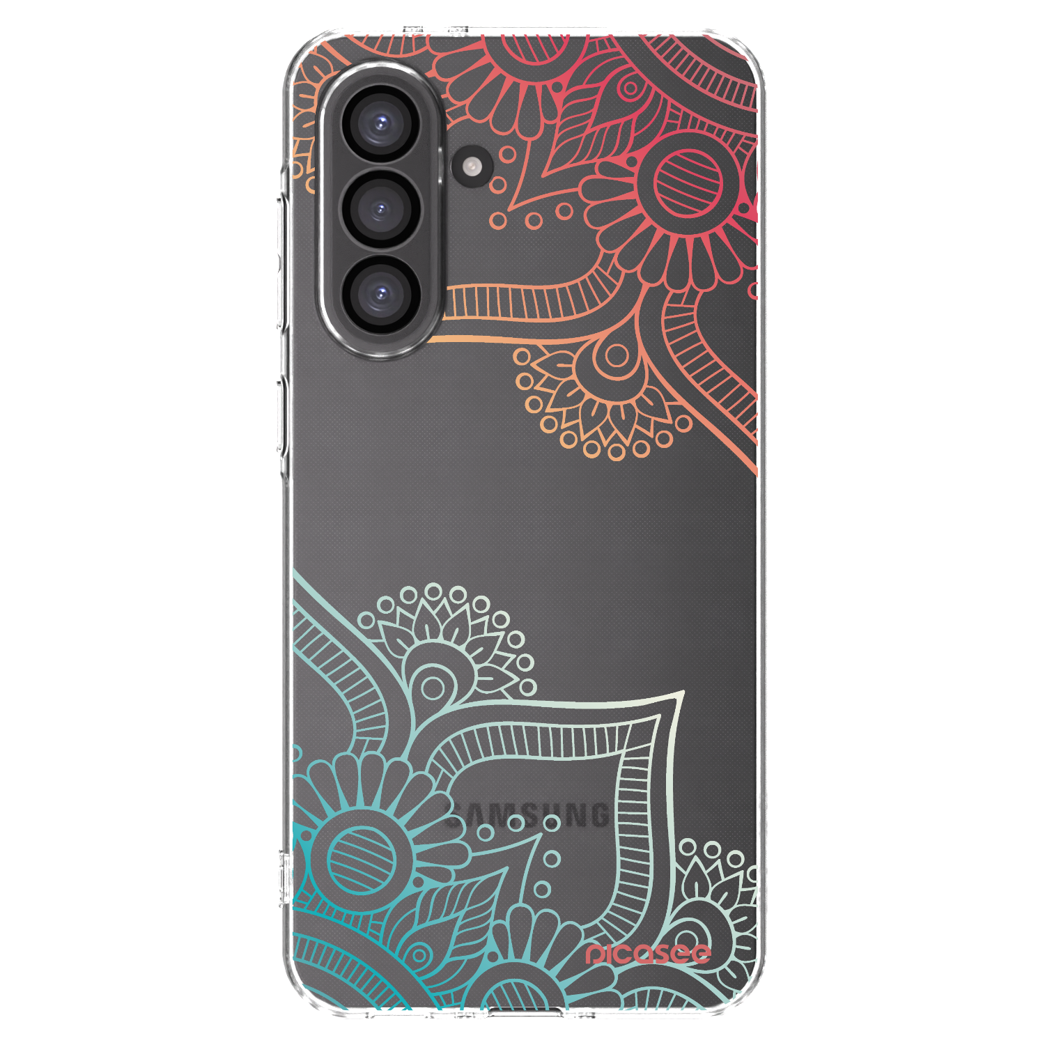 Picasee silikonski prozorni ovitek za Samsung Galaxy A36 5G - Flowers pattern