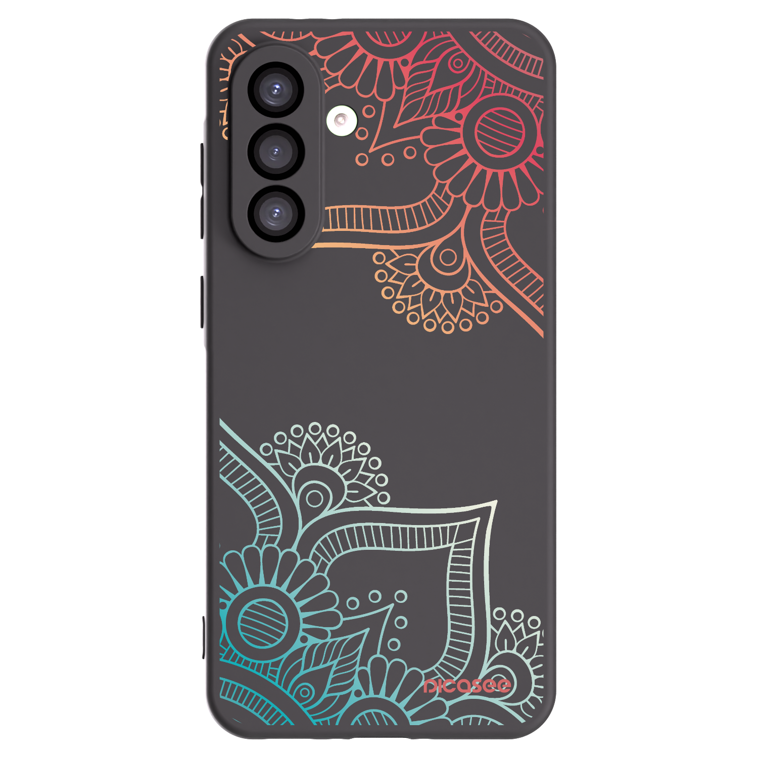 Picasee silikonski črni ovitek za Samsung Galaxy A26 5G A266B - Flowers pattern