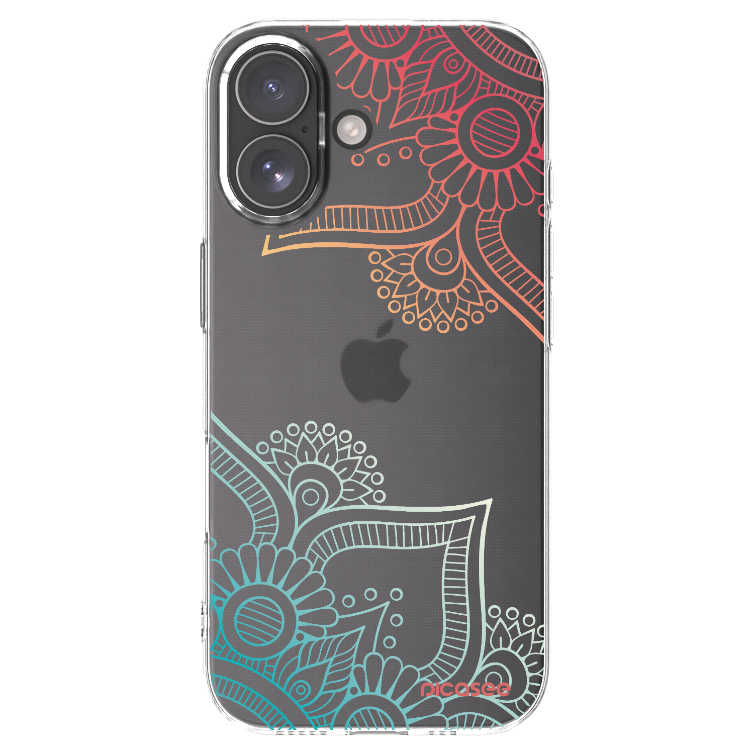 Picasee silikonski prozorni ovitek za Apple iPhone 17 - Flowers pattern