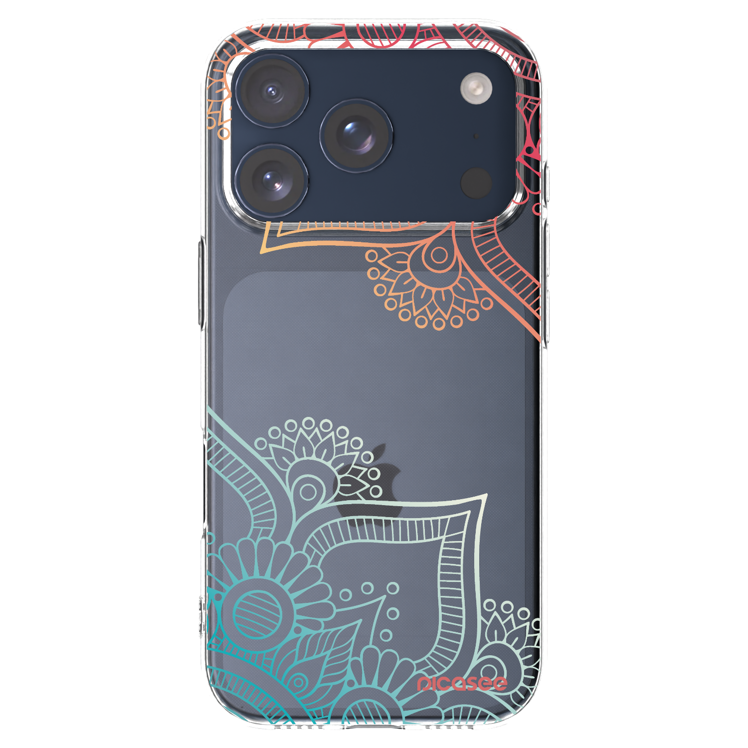 Picasee silikonski prozorni ovitek za Apple iPhone 17 Pro - Flowers pattern