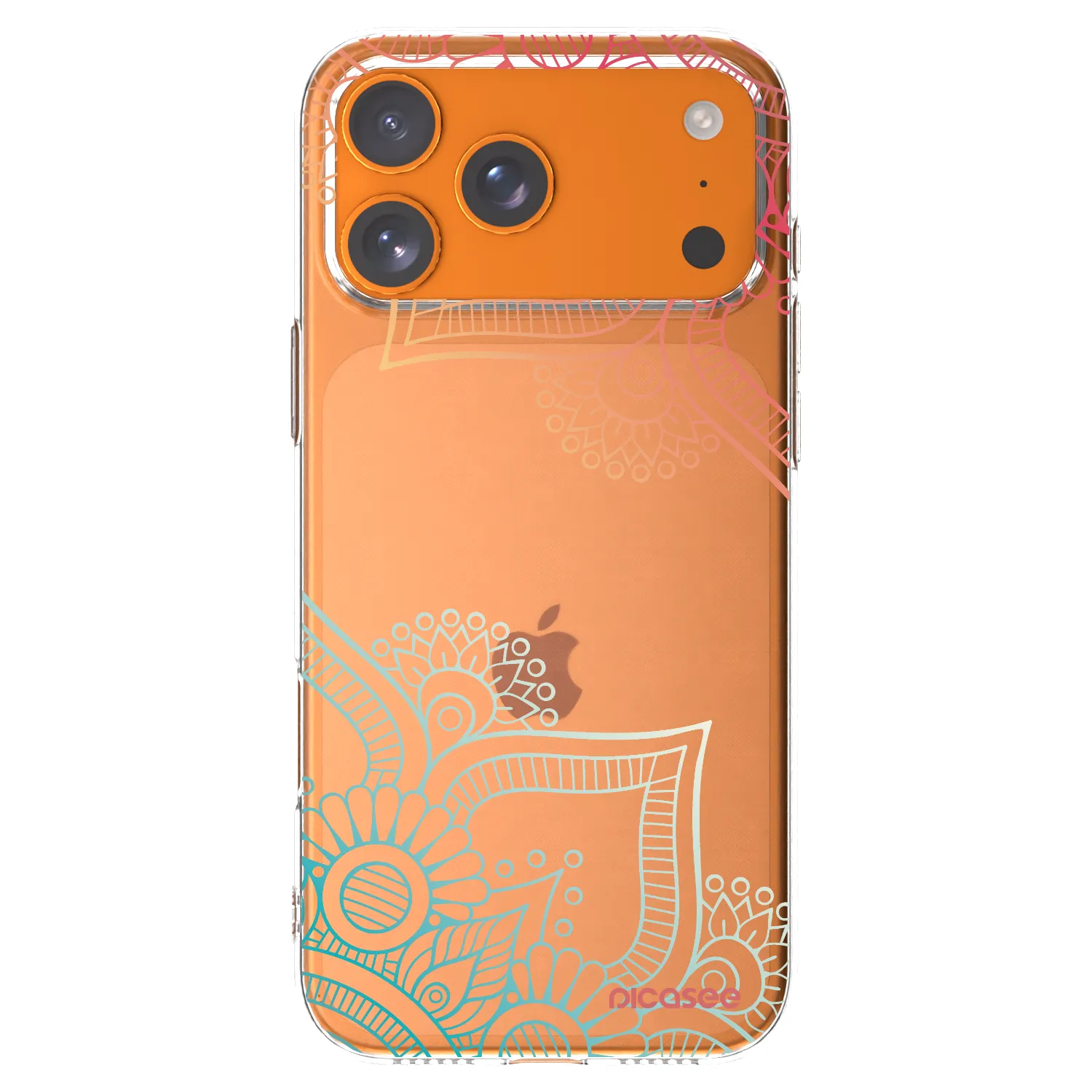Picasee silikonski prozorni ovitek za Apple iPhone 17 Pro Max - Flowers pattern