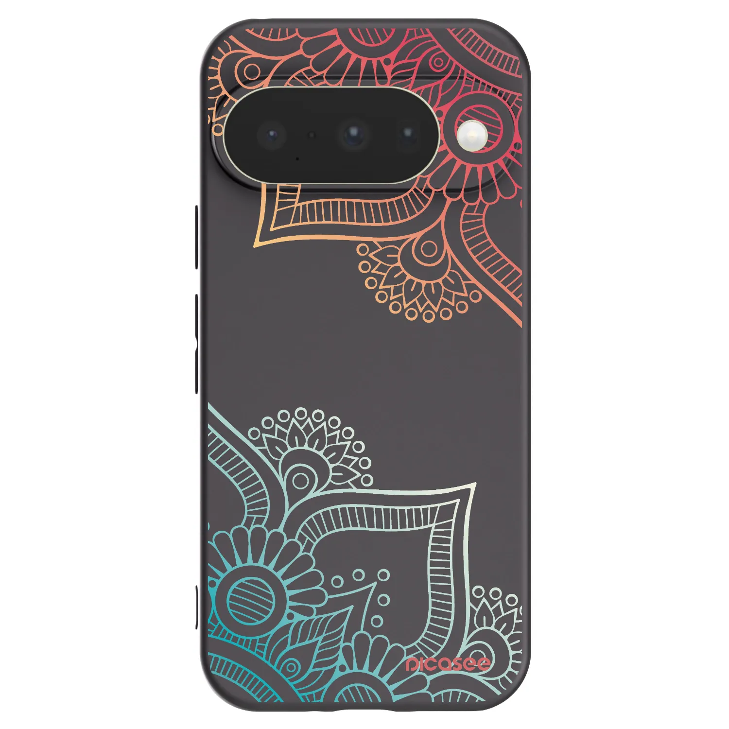 Picasee silikonski črni ovitek za Google Pixel 10 - Flowers pattern