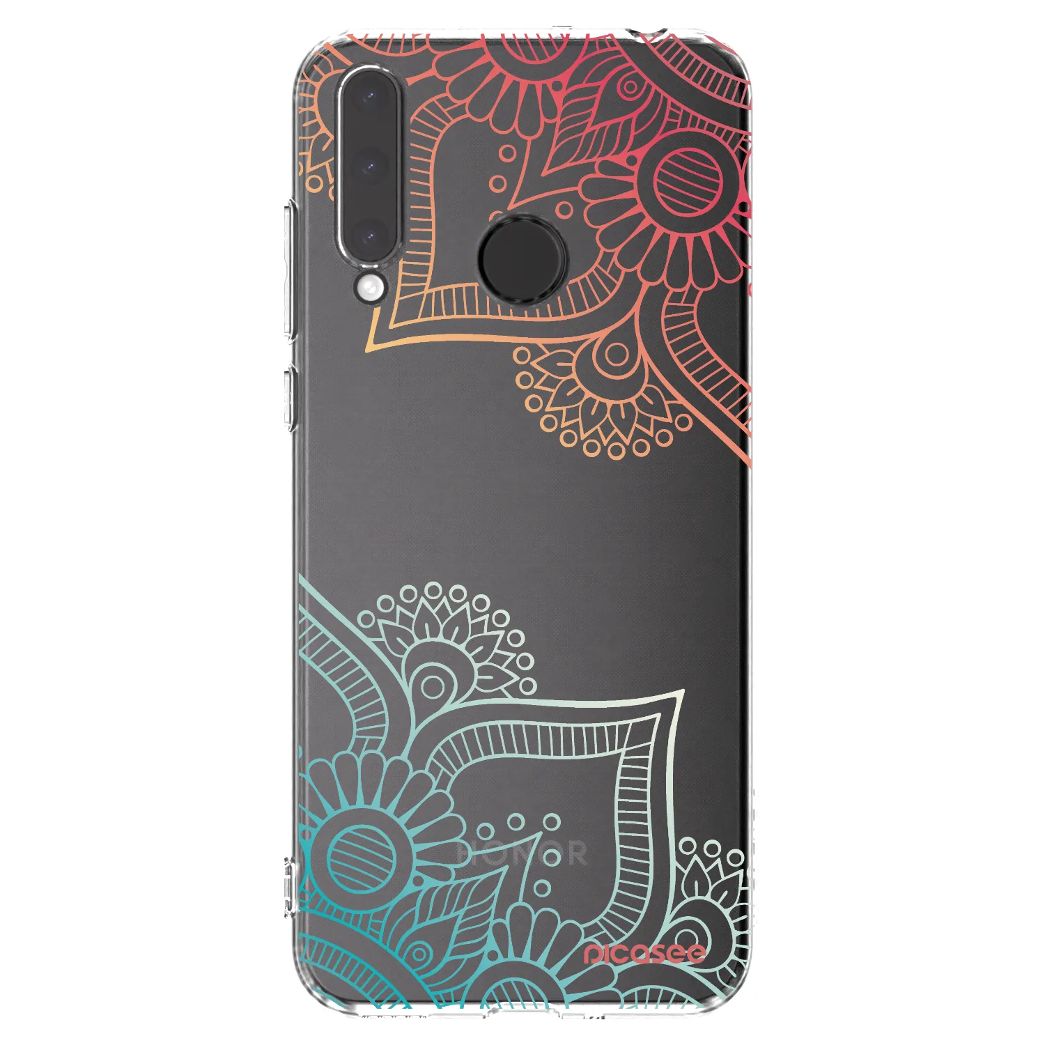 Picasee silikonski prozorni ovitek za Honor 20 Lite - Flowers pattern