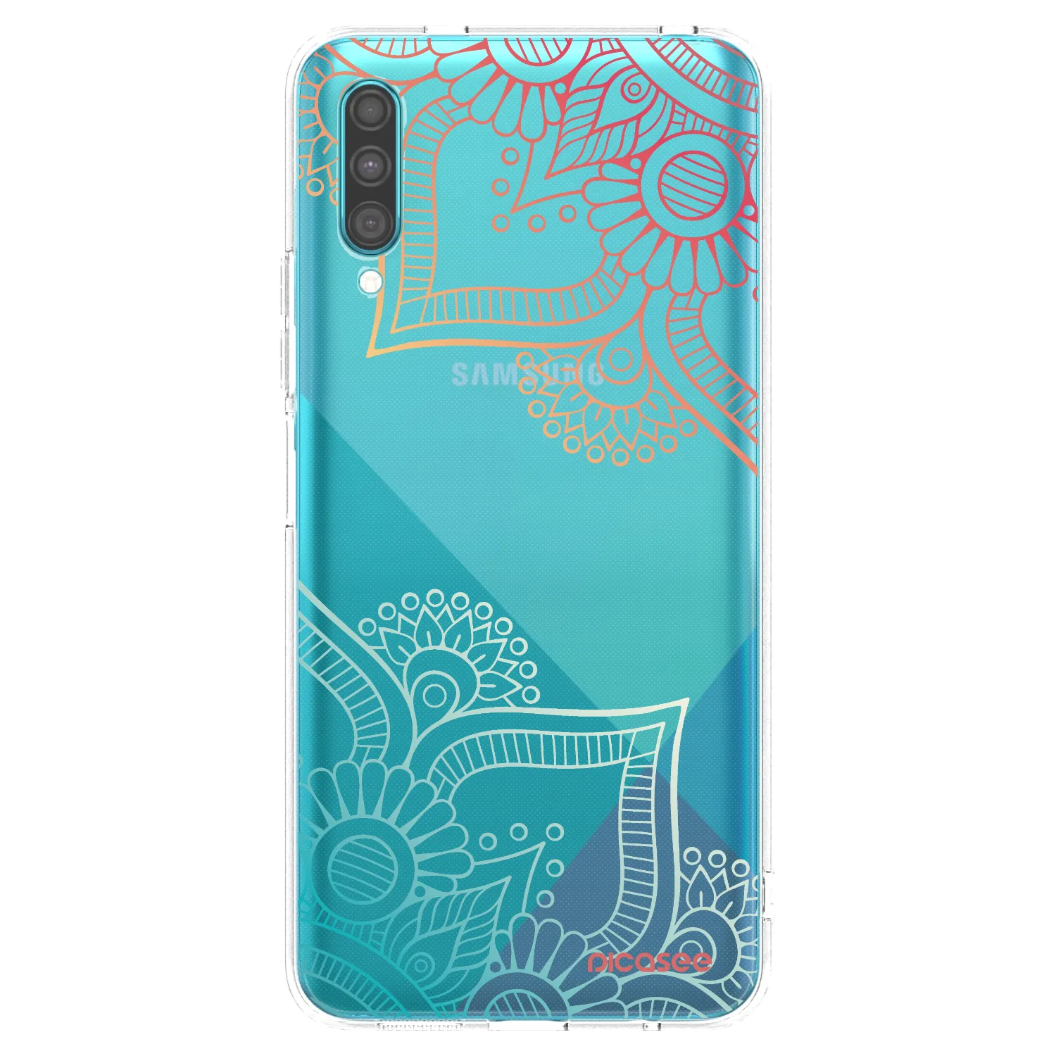 Picasee silikonski prozorni ovitek za Samsung Galaxy A30s A307F - Flowers pattern