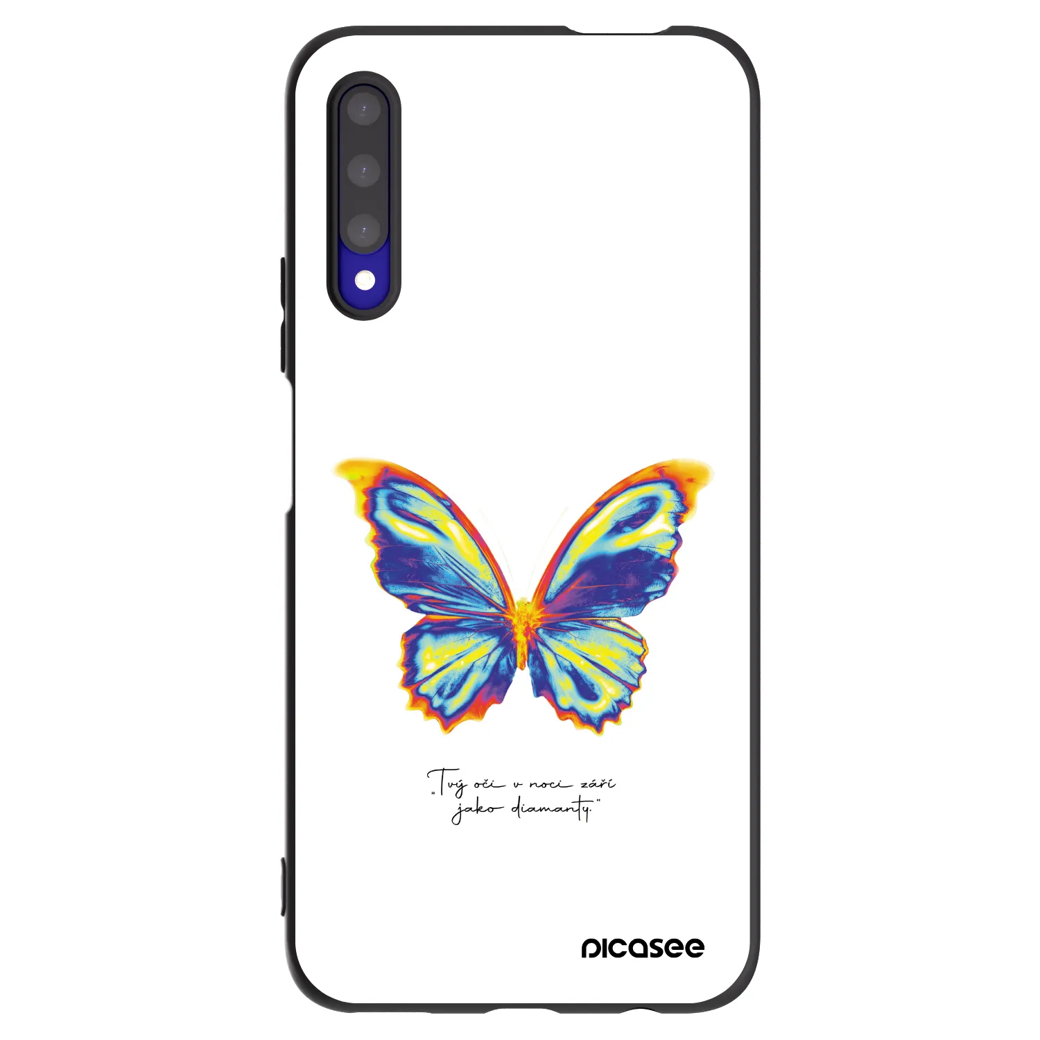 Picasee silikonski črni ovitek za Honor 9X Pro - Diamanty White
