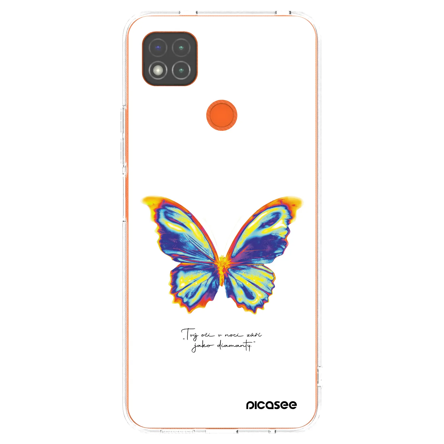 Picasee silikonski prozorni ovitek za Xiaomi Redmi 9C - Diamanty White