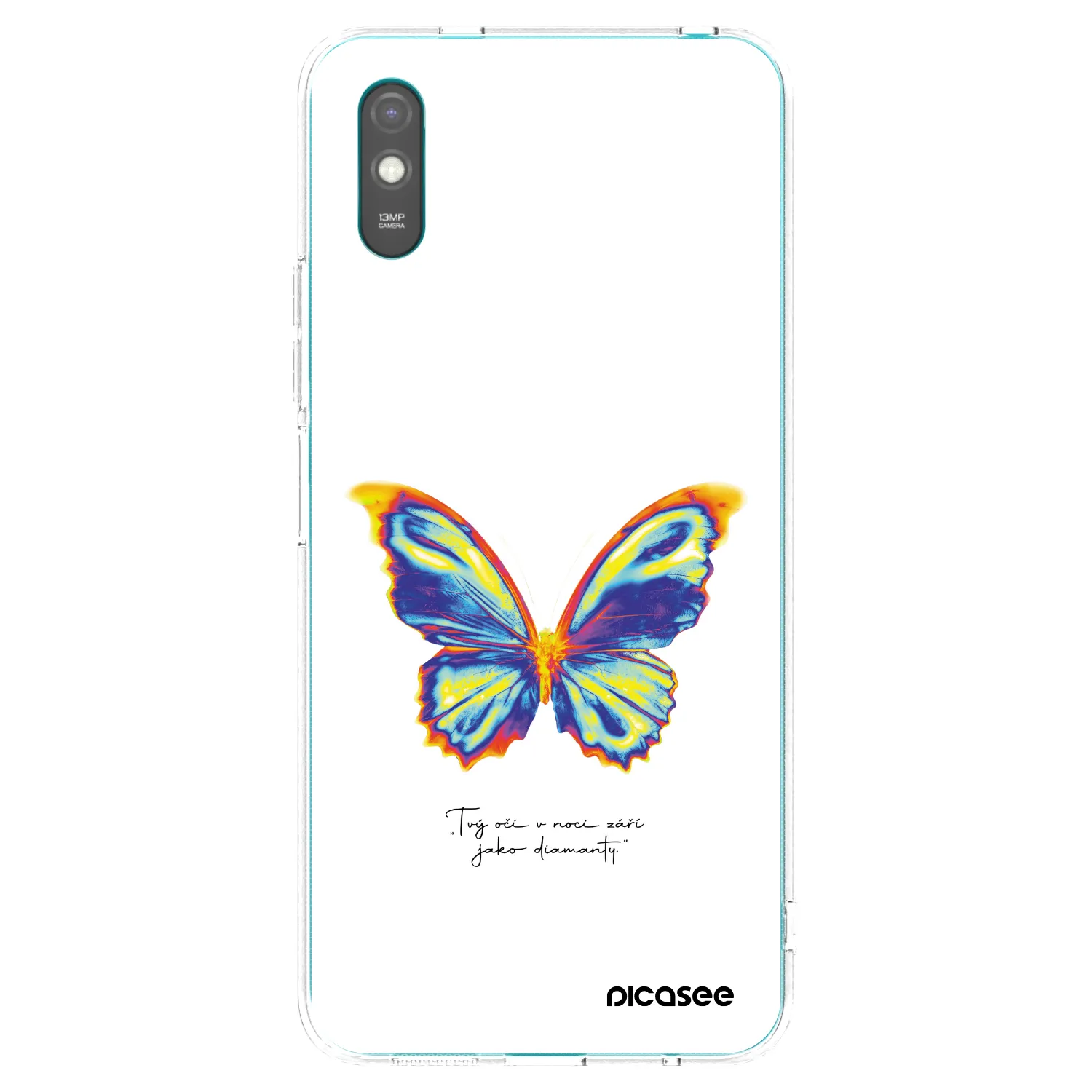 Picasee silikonski prozorni ovitek za Xiaomi Redmi 9A - Diamanty White