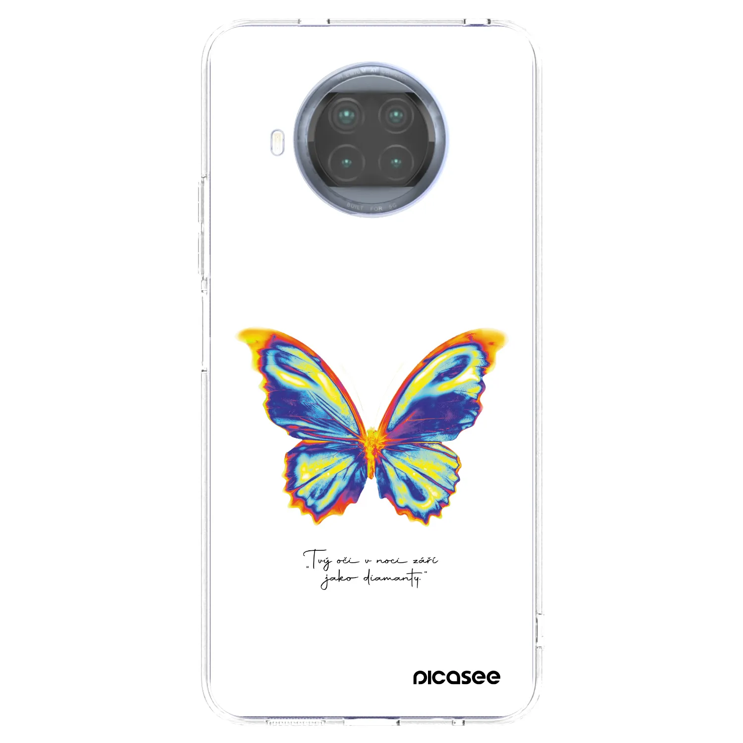 Picasee silikonski prozorni ovitek za Xiaomi Mi 10T Lite - Diamanty White