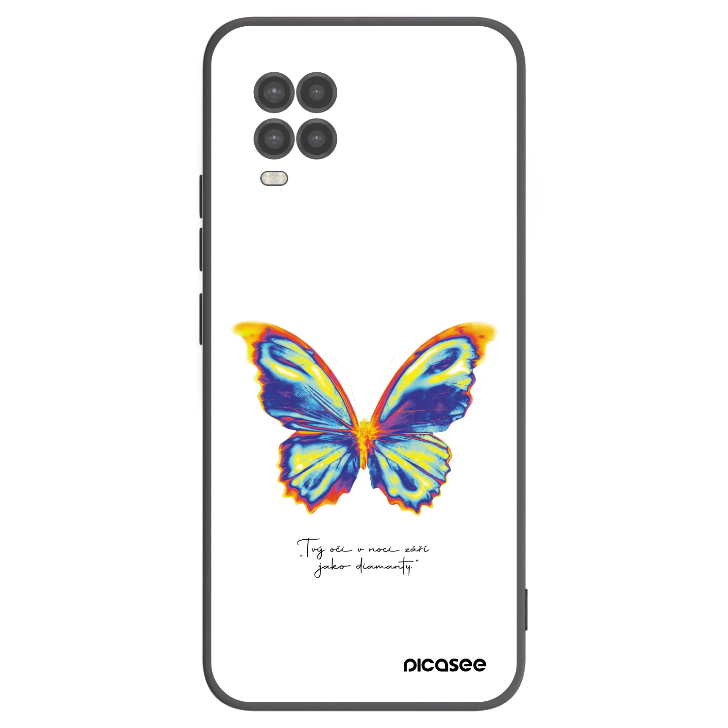 Picasee silikonski črni ovitek za Xiaomi Mi 10 Lite - Diamanty White