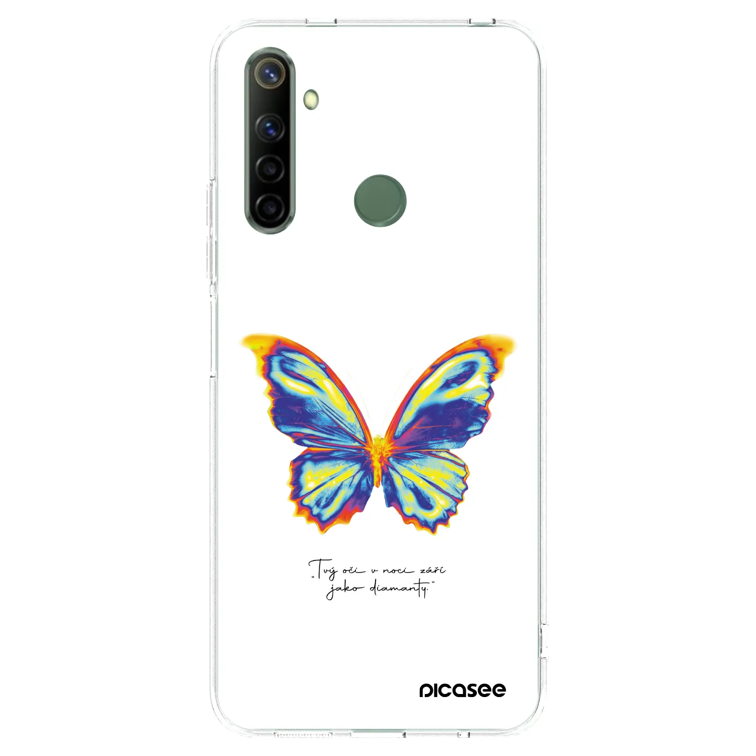 Picasee silikonski prozorni ovitek za Realme 6i - Diamanty White