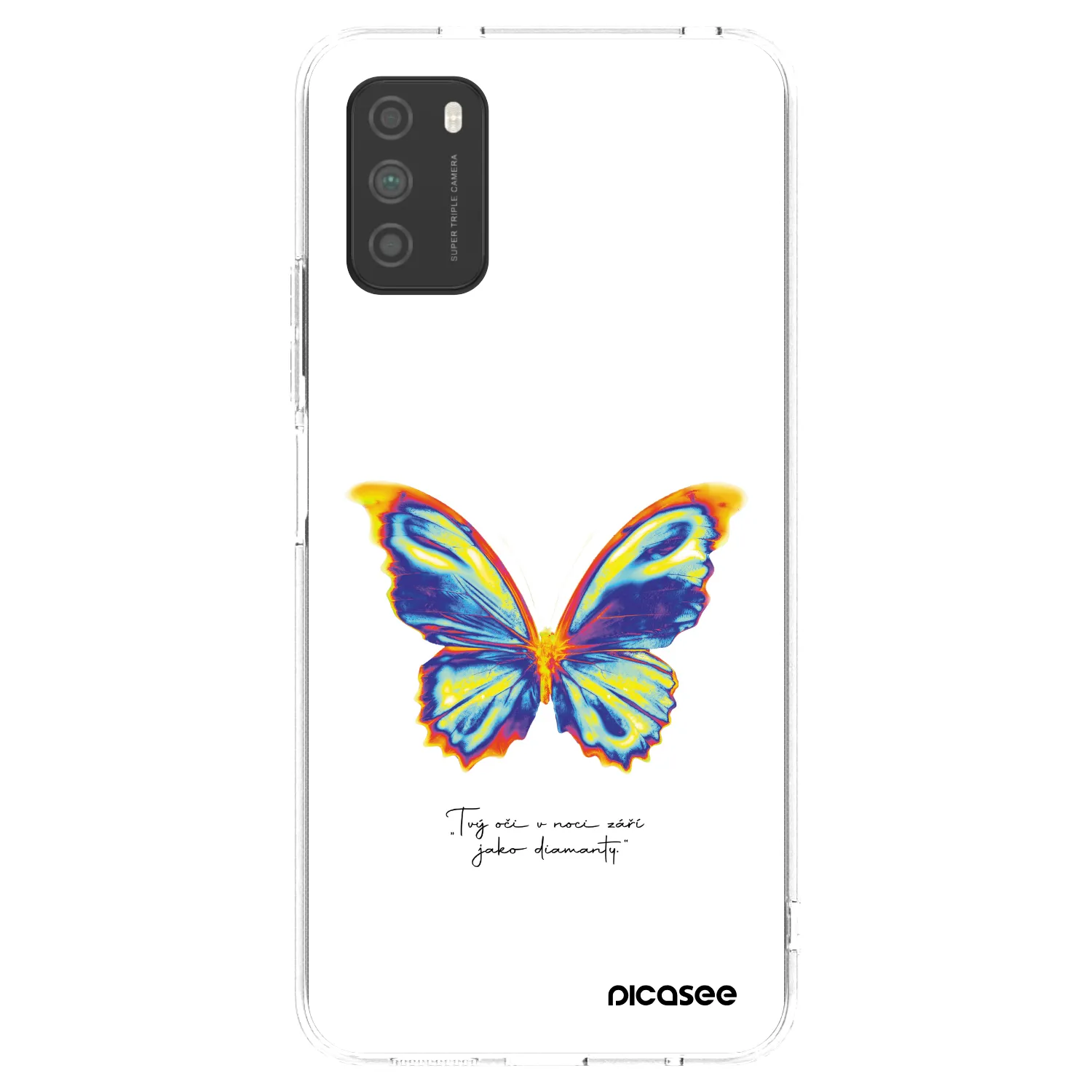 Picasee silikonski prozorni ovitek za Xiaomi Poco M3 - Diamanty White
