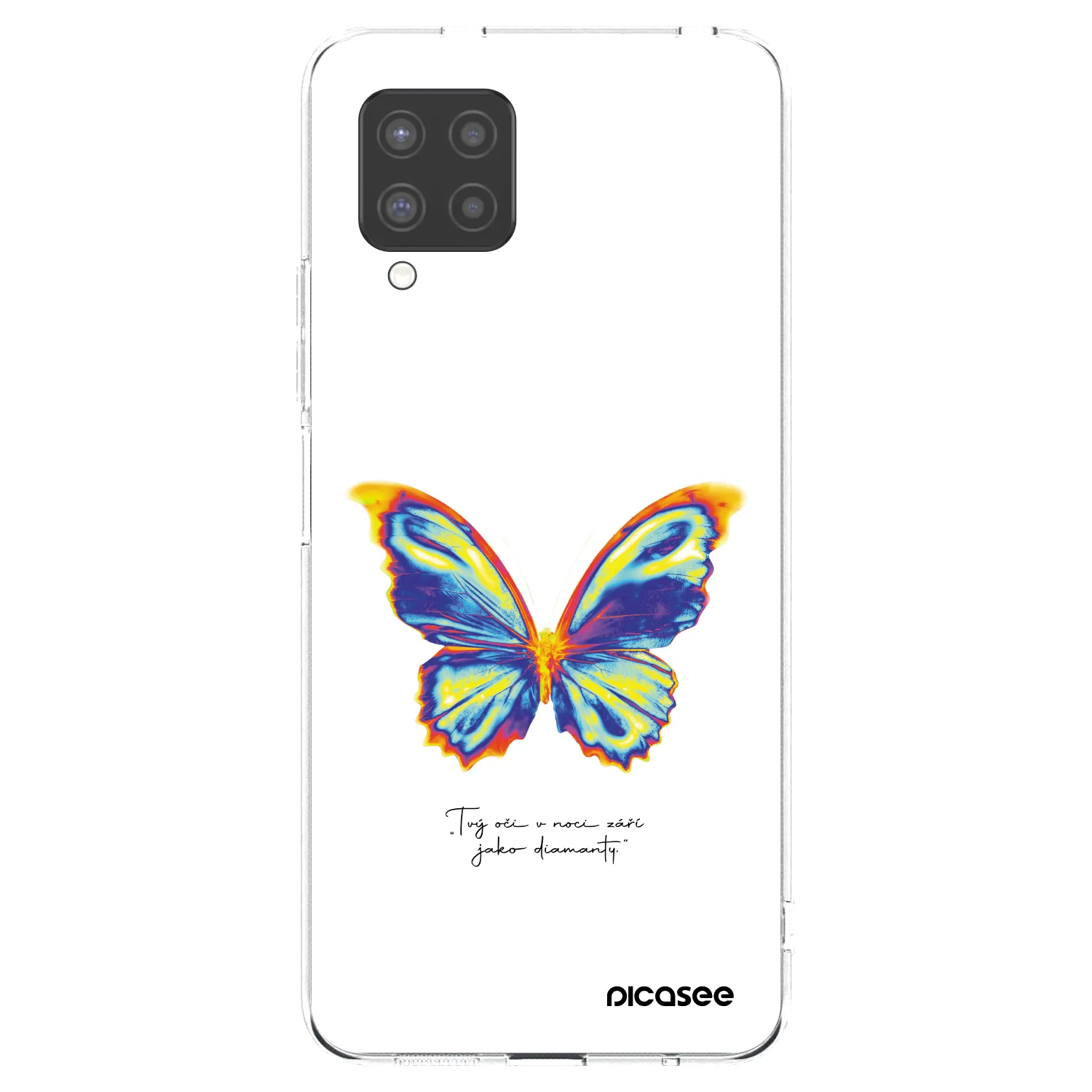 Picasee silikonski prozorni ovitek za Samsung Galaxy A42 A426B - Diamanty White