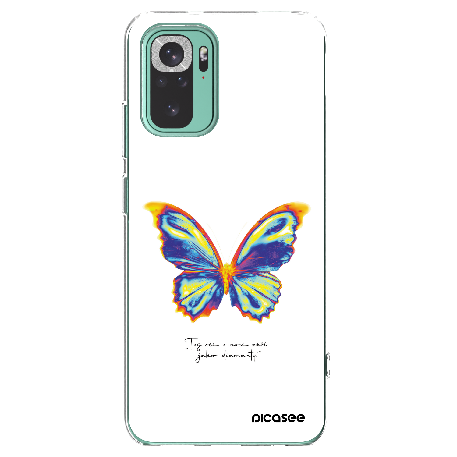 Picasee silikonski prozorni ovitek za Xiaomi Redmi Note 10 Pro - Diamanty White