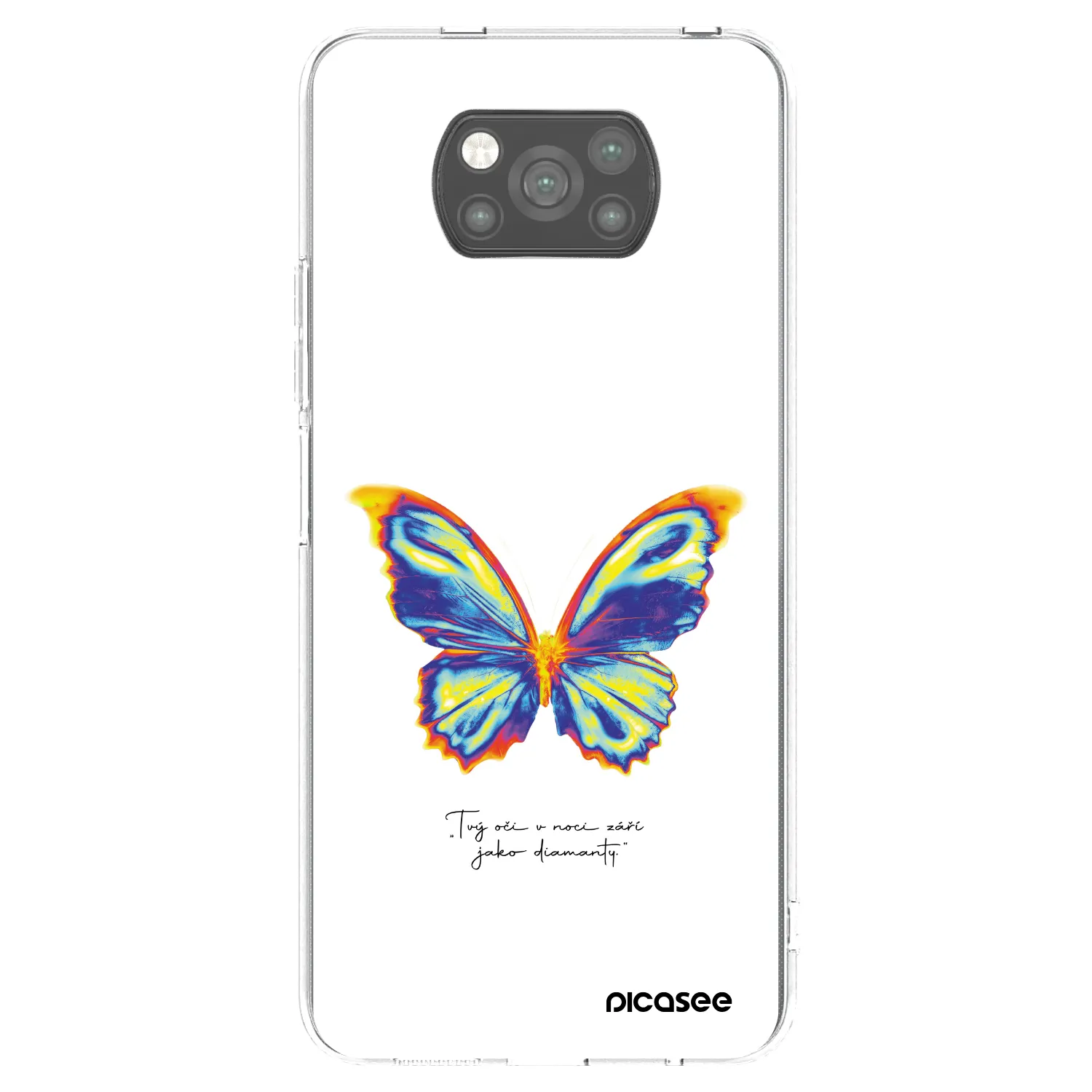 Picasee silikonski črni ovitek za Xiaomi Poco X3 Pro - Diamanty White