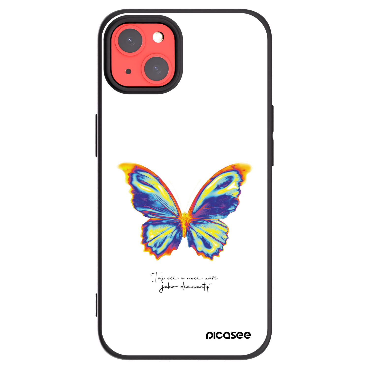 Picasee silikonski črni ovitek za Apple iPhone 13 - Diamanty White