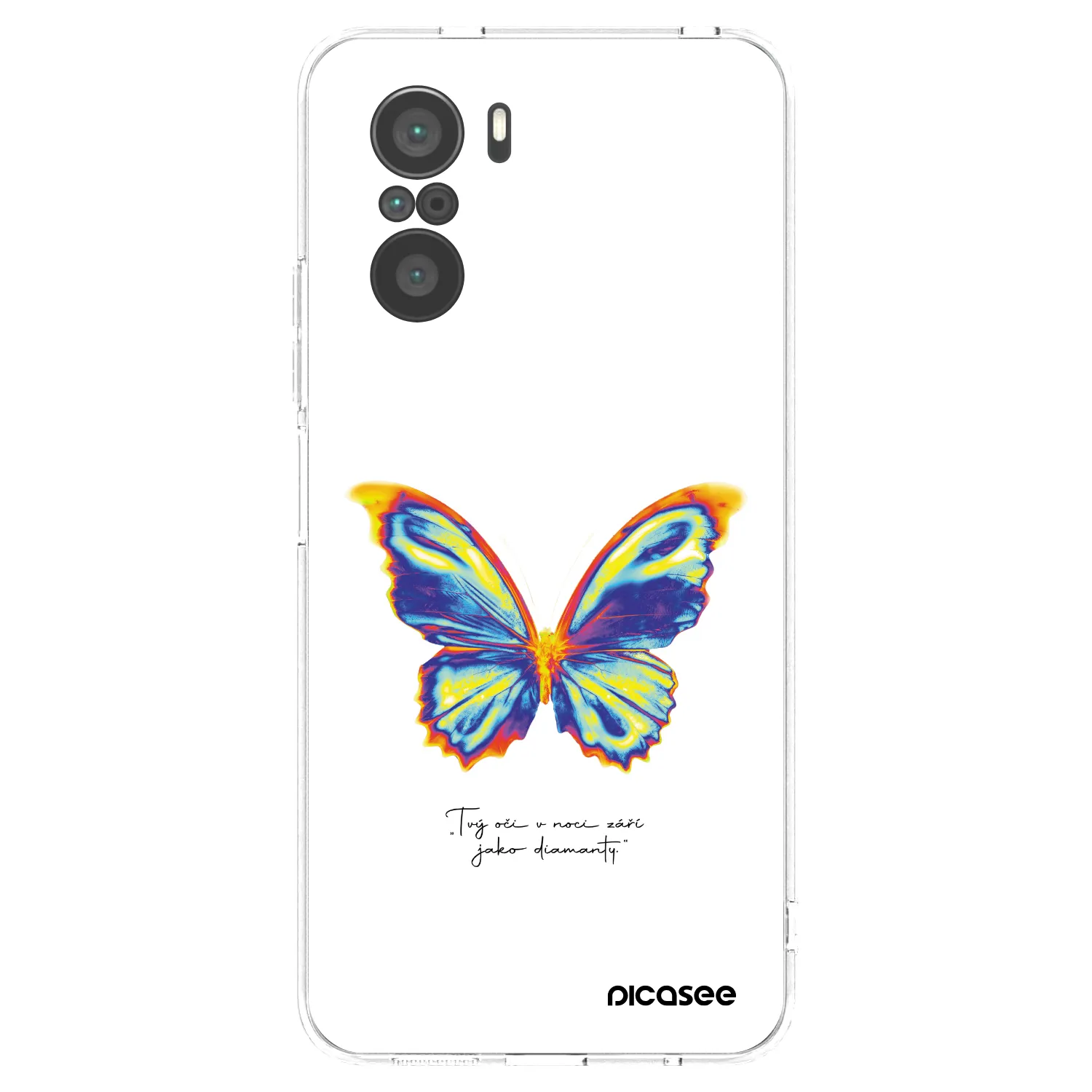 Picasee silikonski prozorni ovitek za Xiaomi Poco F3 - Diamanty White