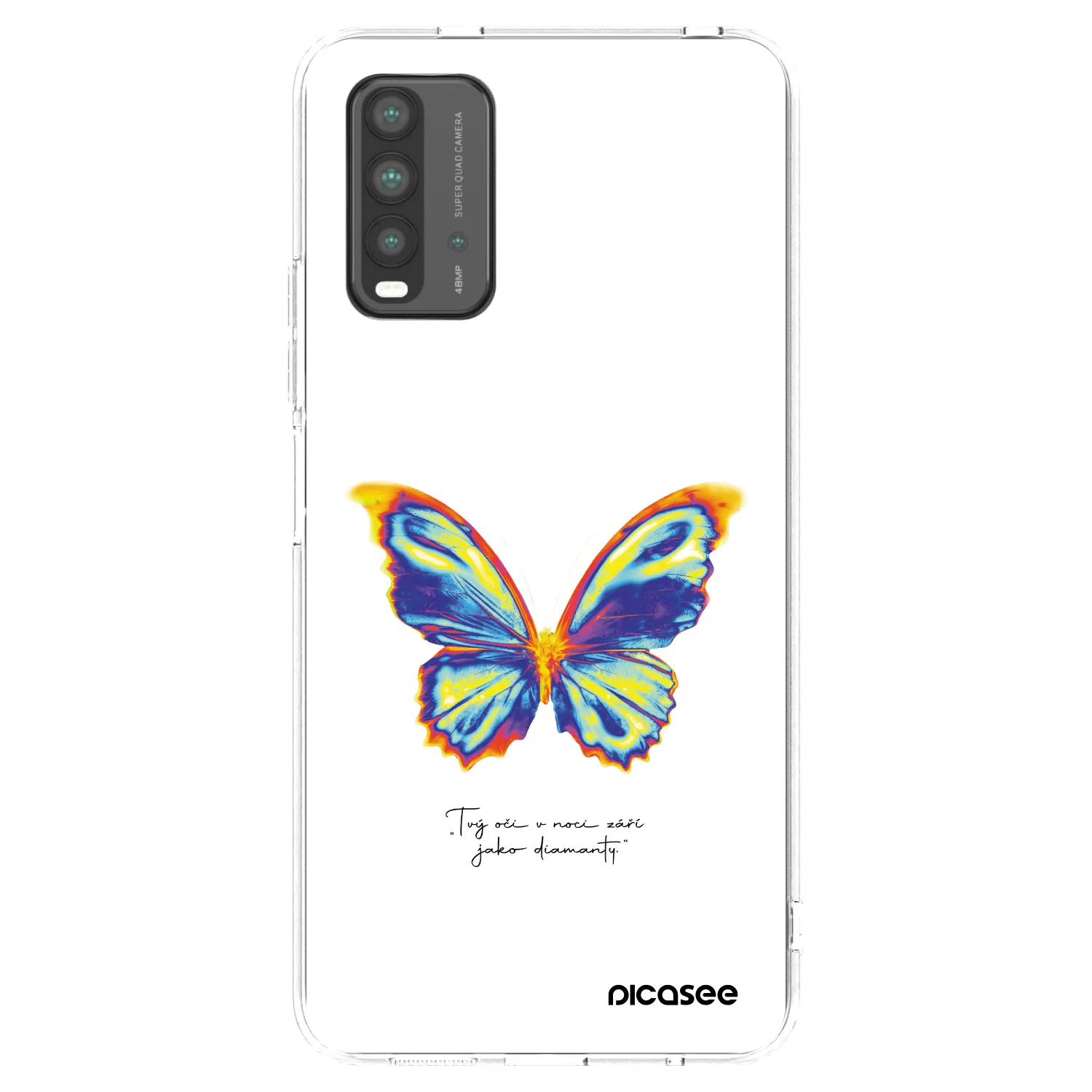 Picasee silikonski črni ovitek za Xiaomi Redmi 9T - Diamanty White