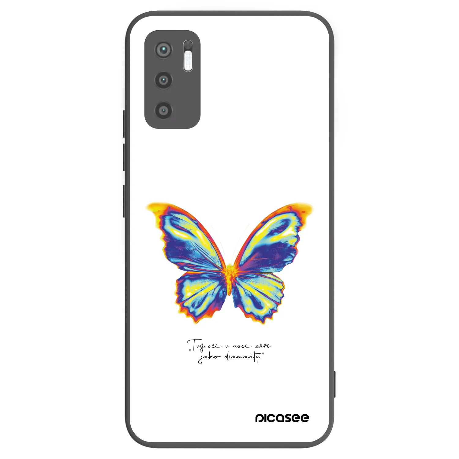 Picasee silikonski črni ovitek za Xiaomi Redmi Note 10 5G - Diamanty White