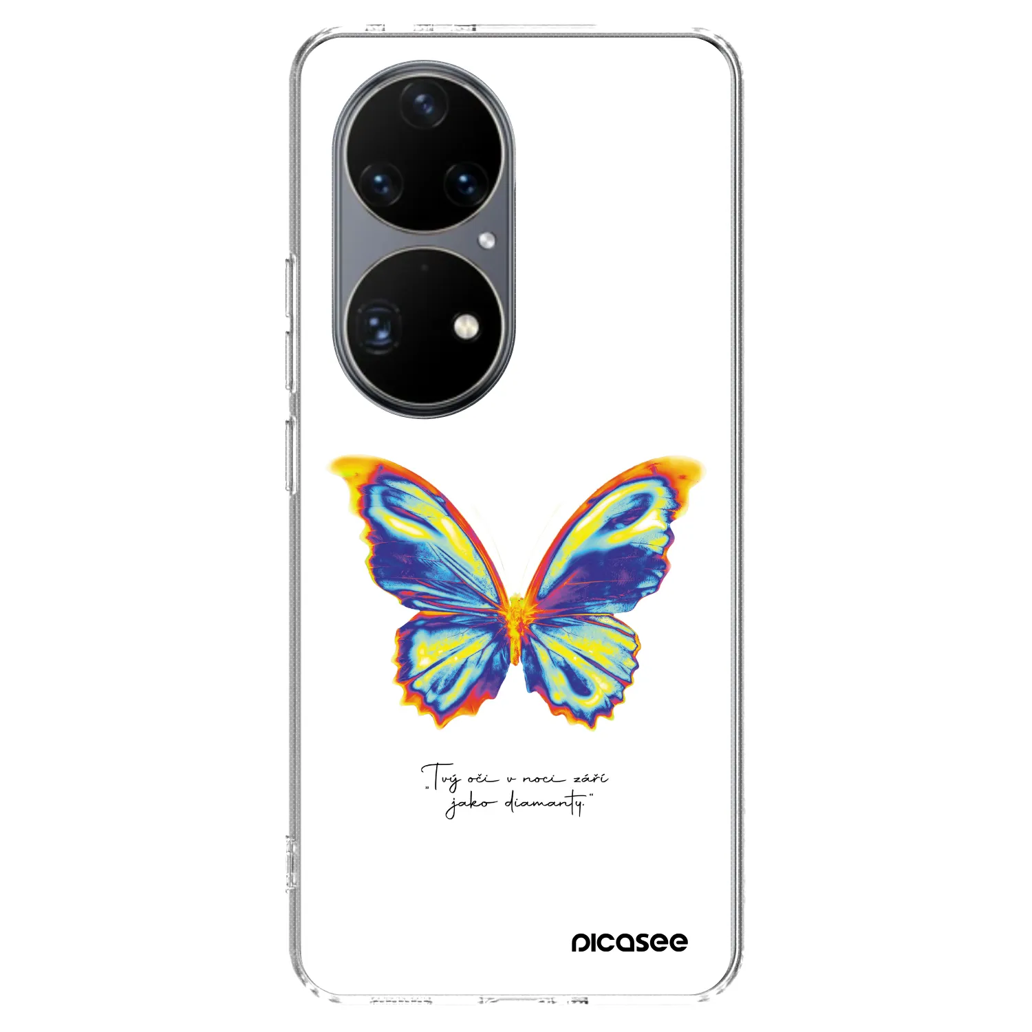 Picasee silikonski prozorni ovitek za Huawei P50 - Diamanty White