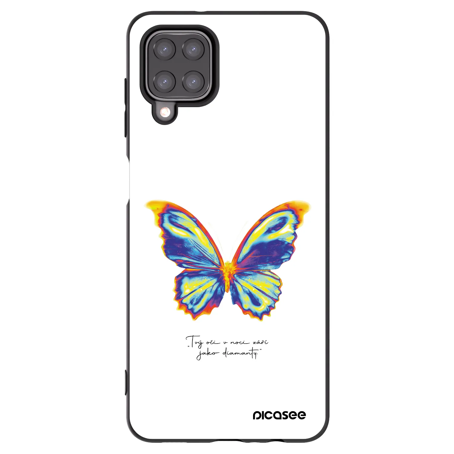 Picasee silikonski črni ovitek za Samsung Galaxy M12 M127F - Diamanty White
