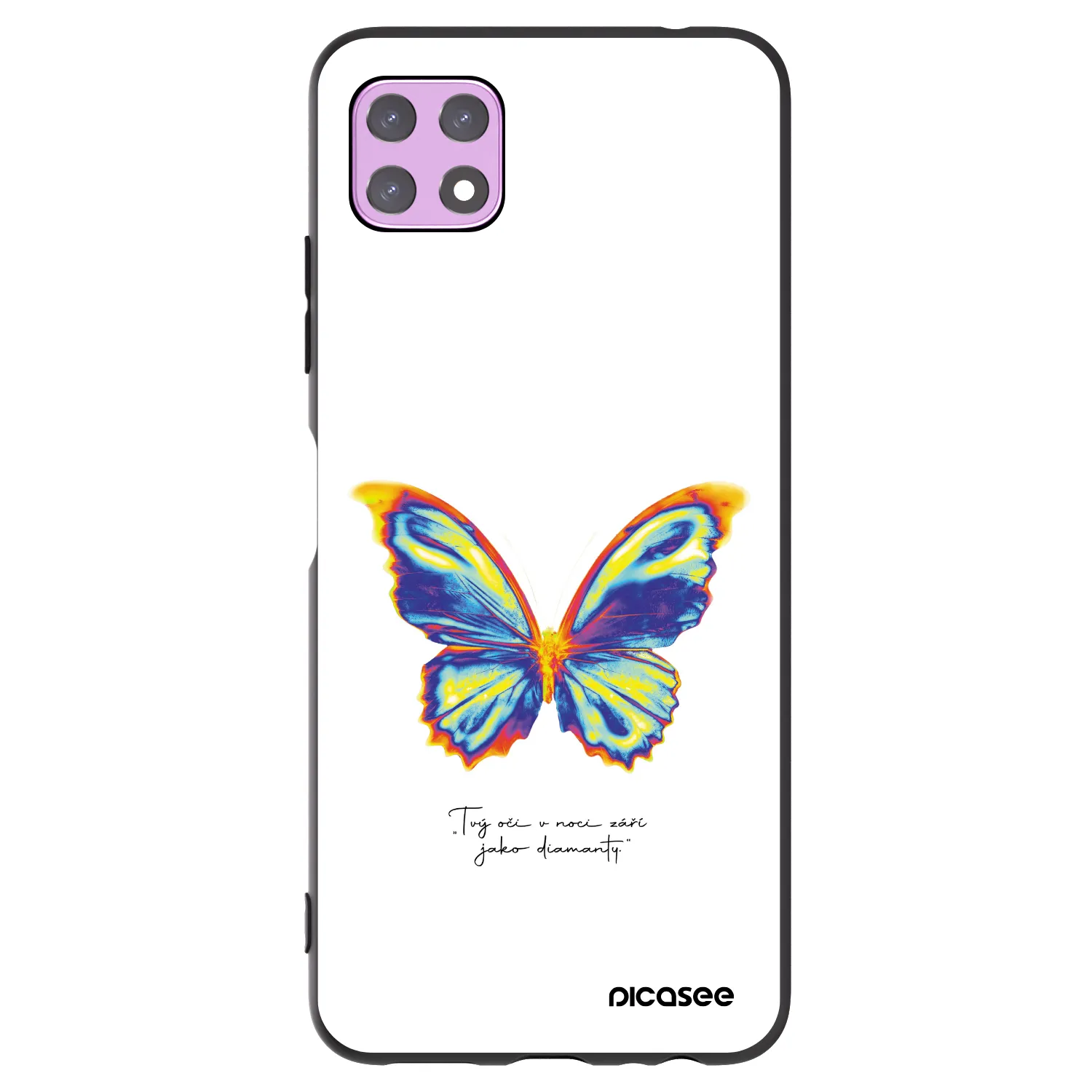Picasee silikonski črni ovitek za Samsung Galaxy A22 A226B 5G - Diamanty White