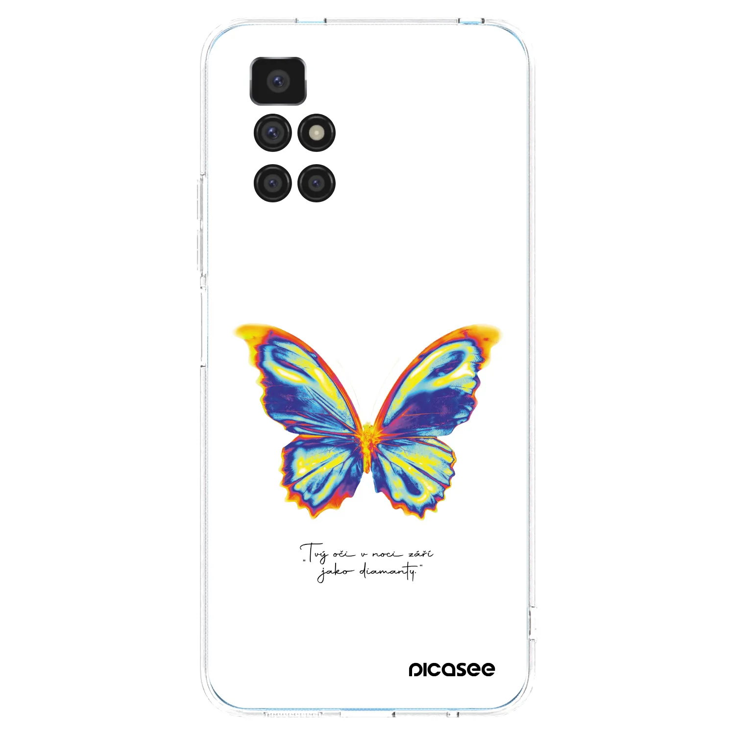 Picasee silikonski prozorni ovitek za Xiaomi Redmi 10 - Diamanty White