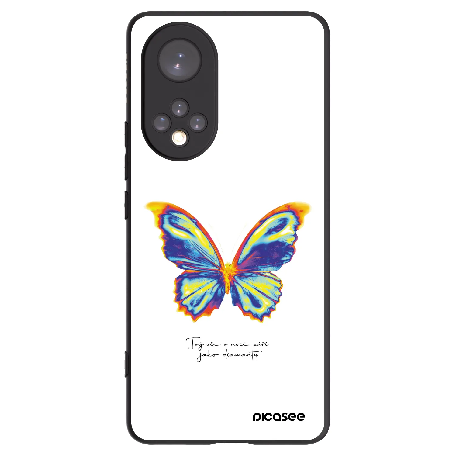 Picasee silikonski črni ovitek za Honor 50 5G - Diamanty White