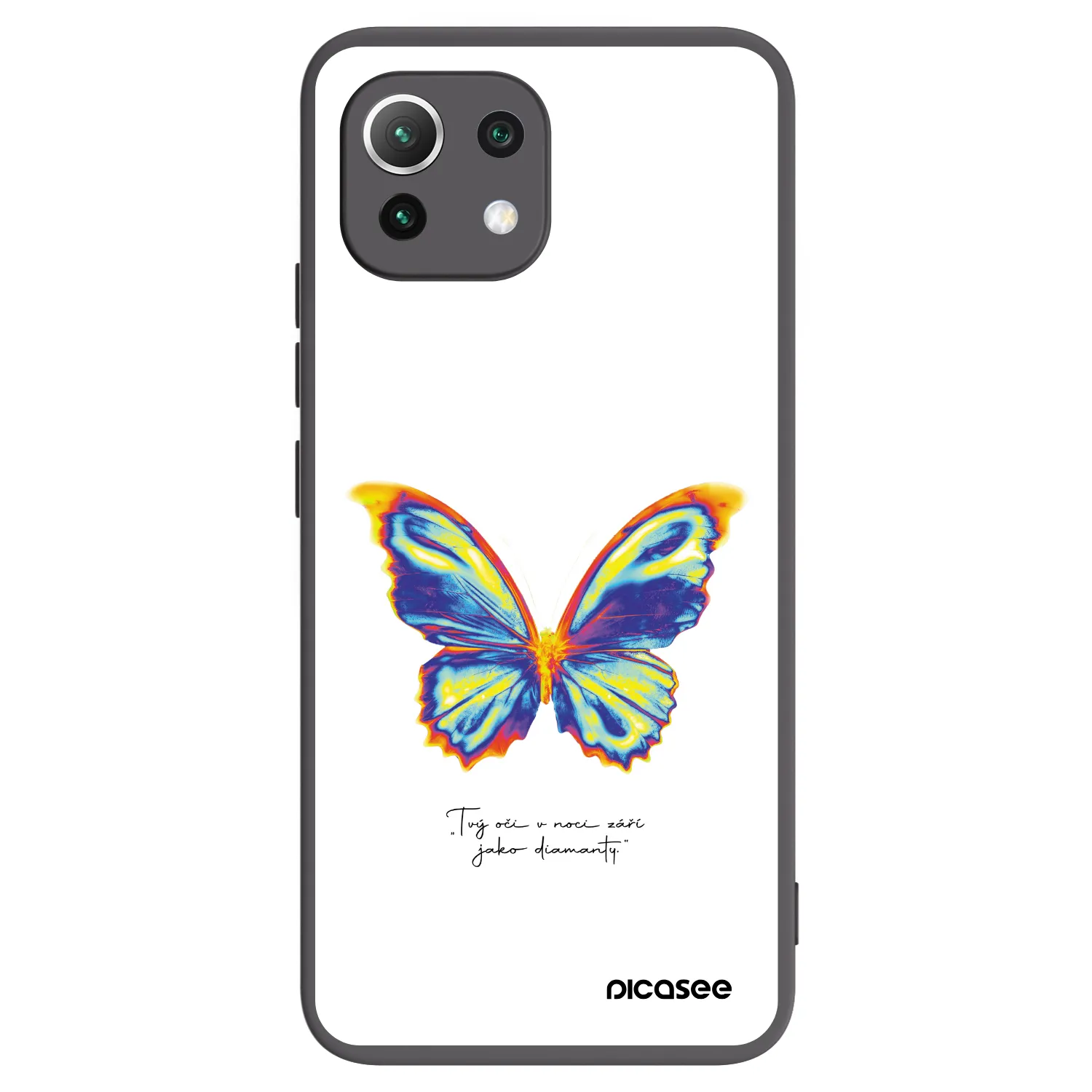 Picasee silikonski črni ovitek za Xiaomi 11 Lite 5G NE - Diamanty White