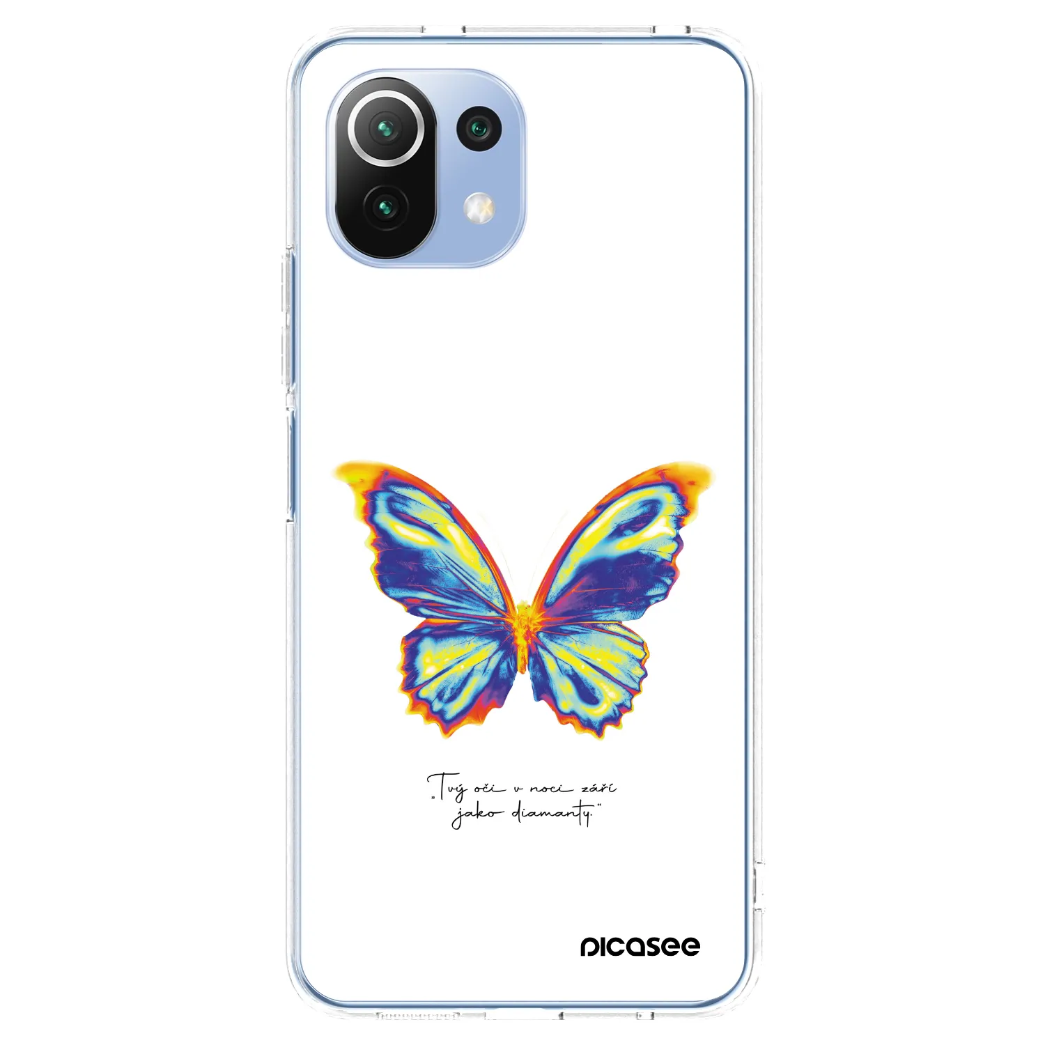 Picasee silikonski prozorni ovitek za Xiaomi 11 Lite 5G NE - Diamanty White