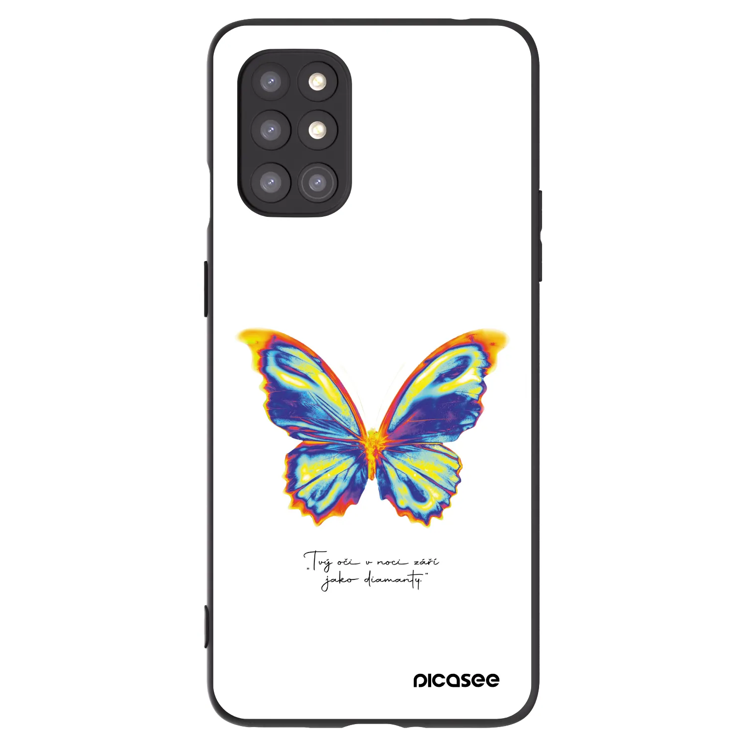 Picasee silikonski črni ovitek za OnePlus 8T - Diamanty White