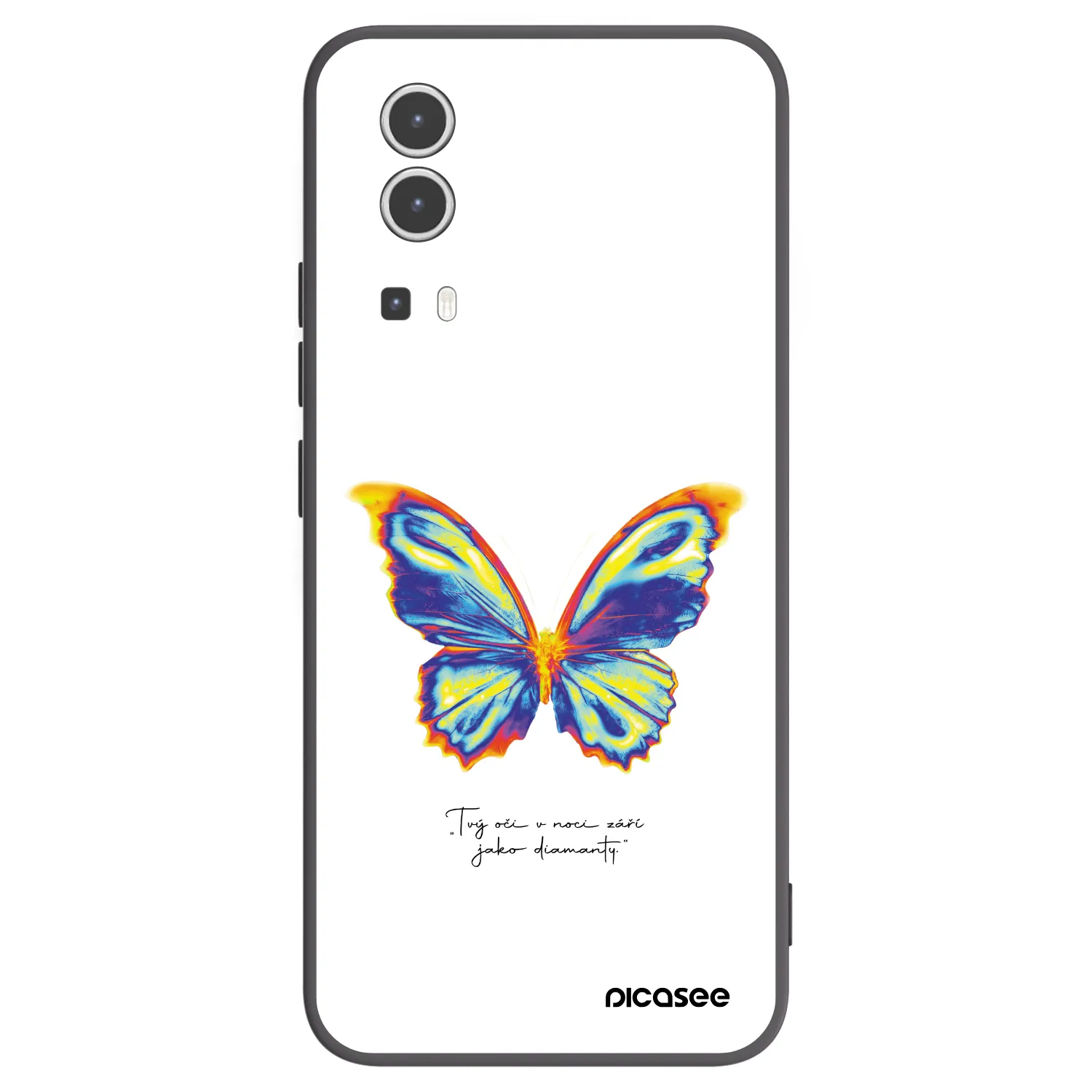 Picasee silikonski črni ovitek za Vivo Y72 5G - Diamanty White