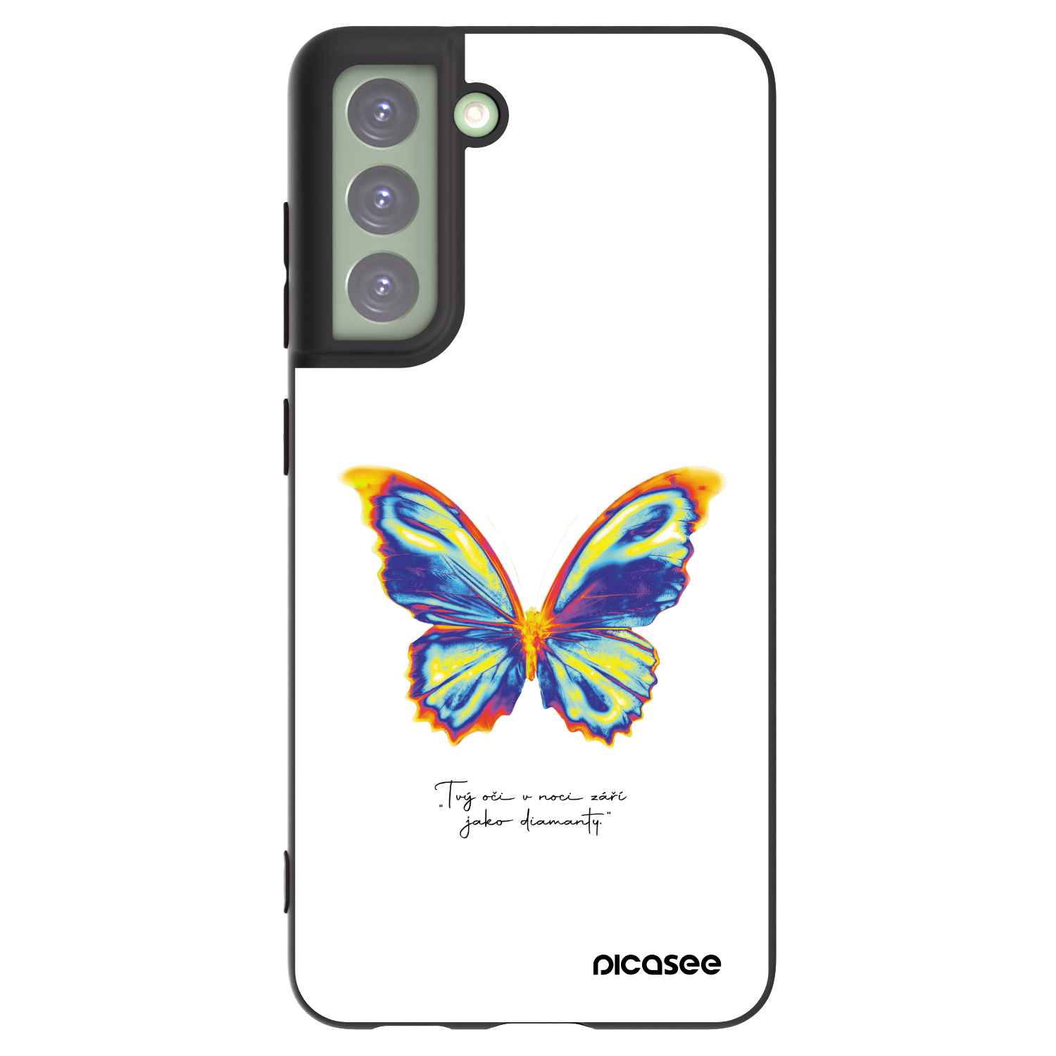 Picasee silikonski črni ovitek za Samsung Galaxy S21 FE 5G - Diamanty White