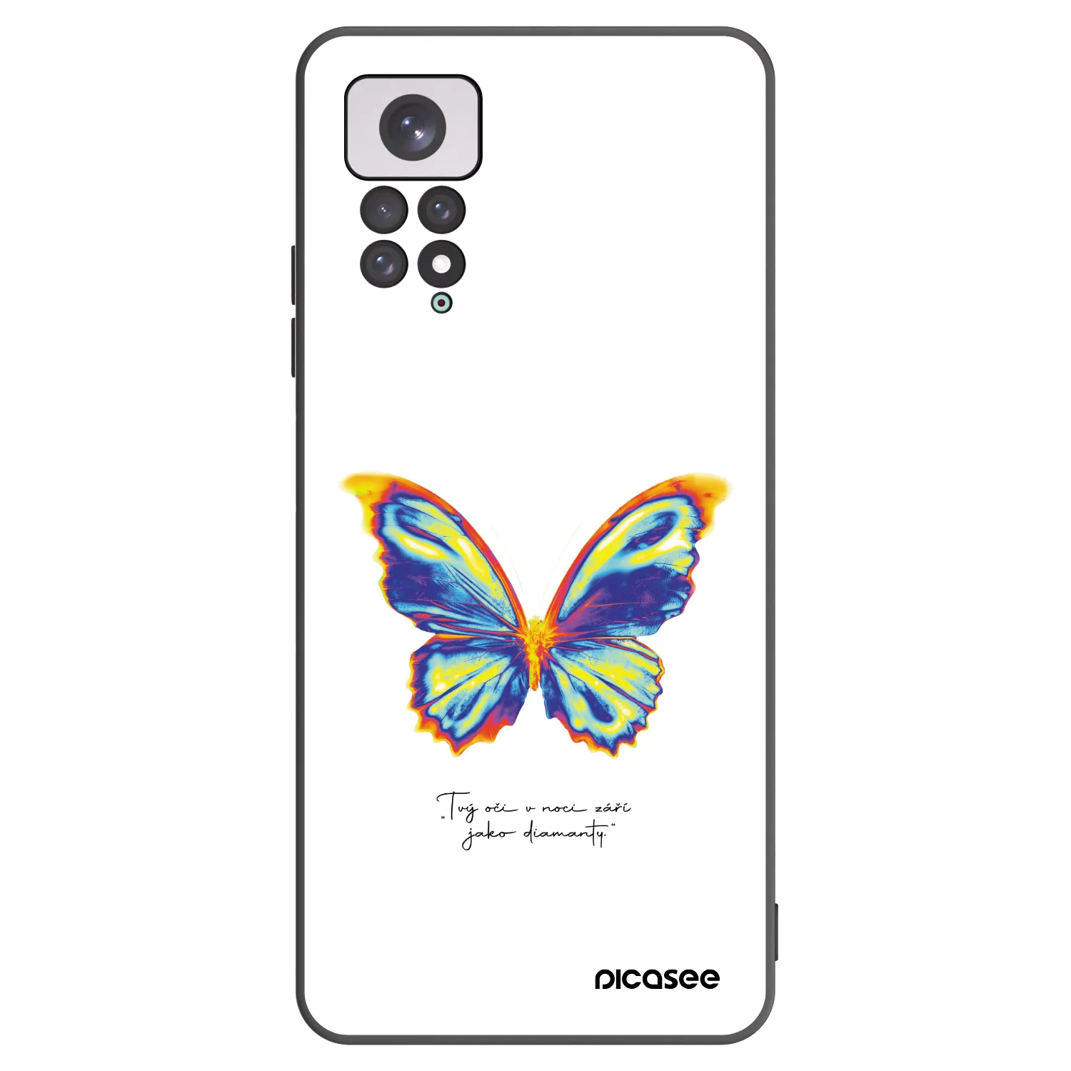 Picasee silikonski črni ovitek za Xiaomi Redmi Note 11 - Diamanty White