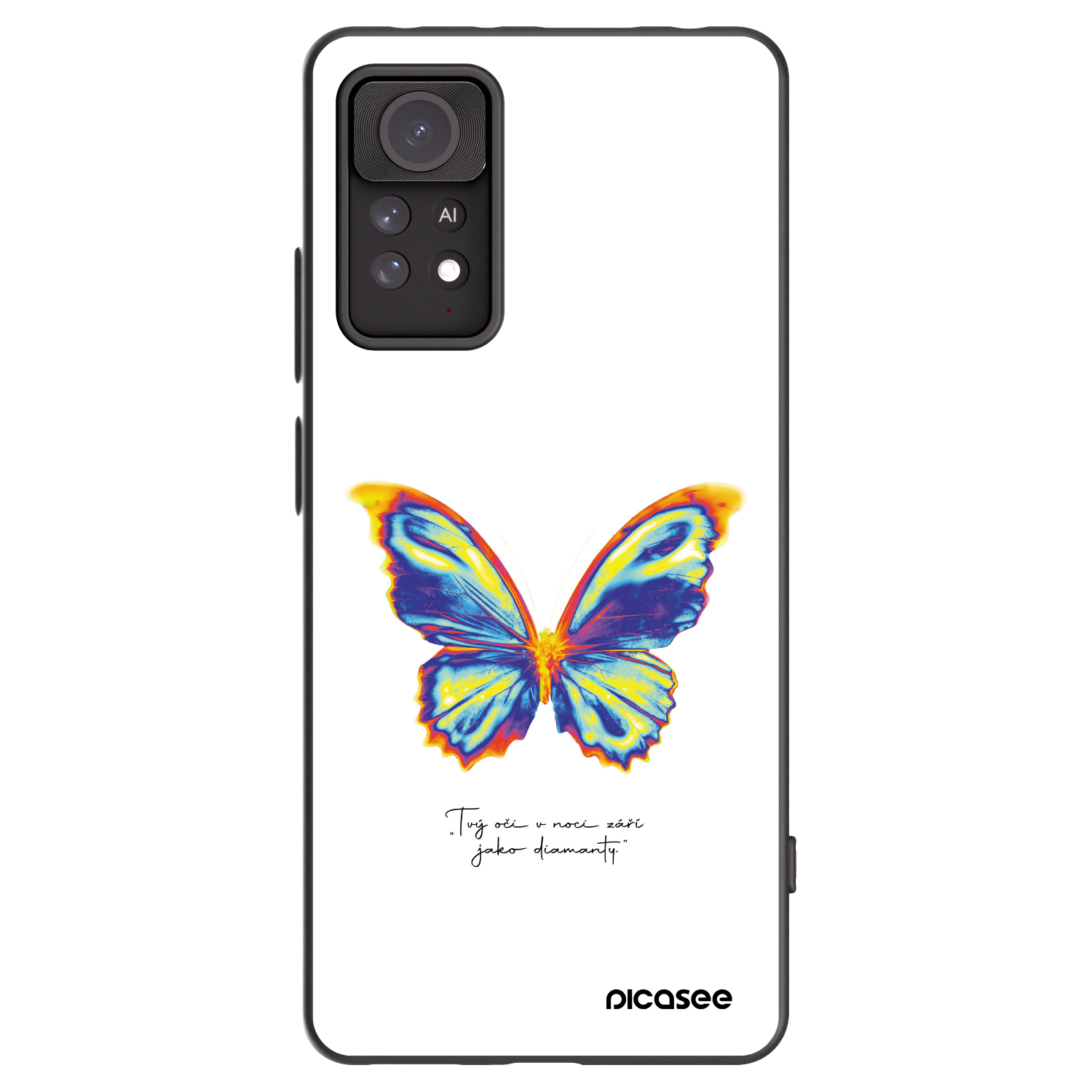 Picasee silikonski črni ovitek za Xiaomi Redmi Note 11 Pro - Diamanty White