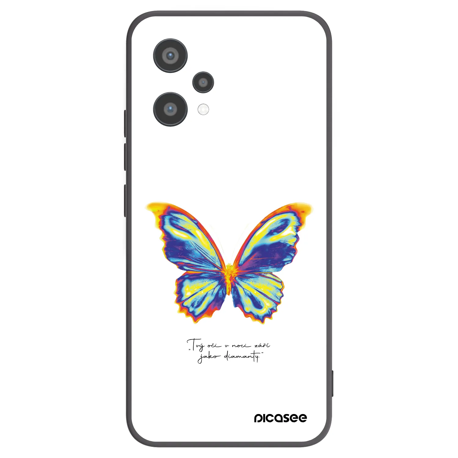 Picasee silikonski črni ovitek za Realme 9 Pro 5G - Diamanty White